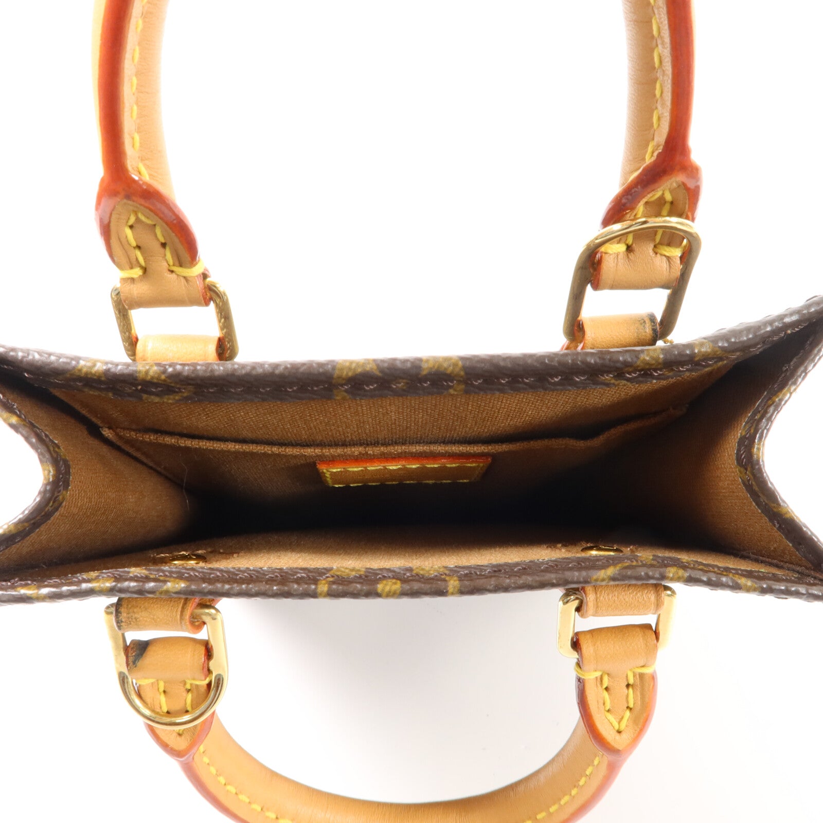 LOUIS VUITTON Monogram Petit Sac Plat手挽肩背兩用袋