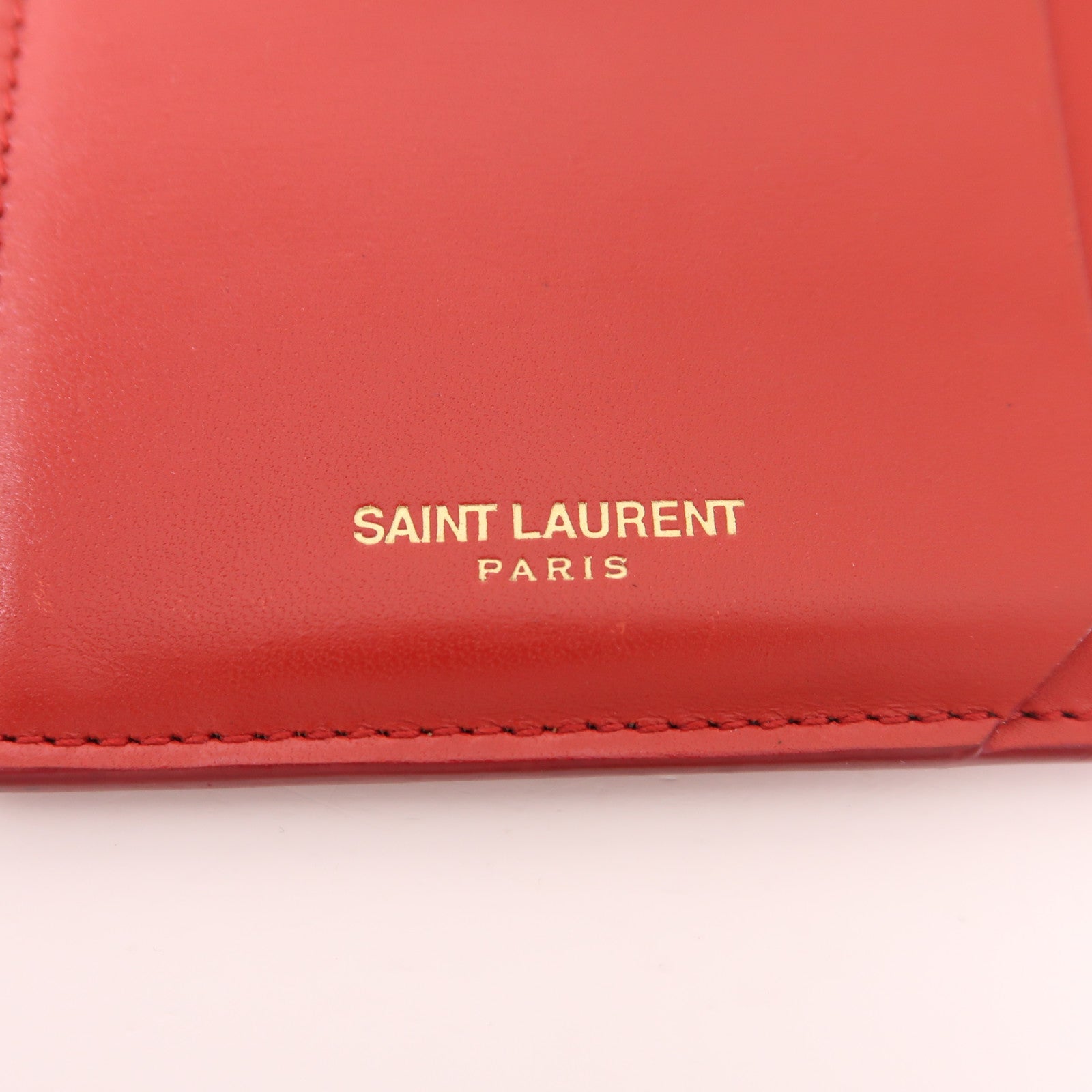 SAINT LAURENT 牛皮皮革Card case金扣卡片套
