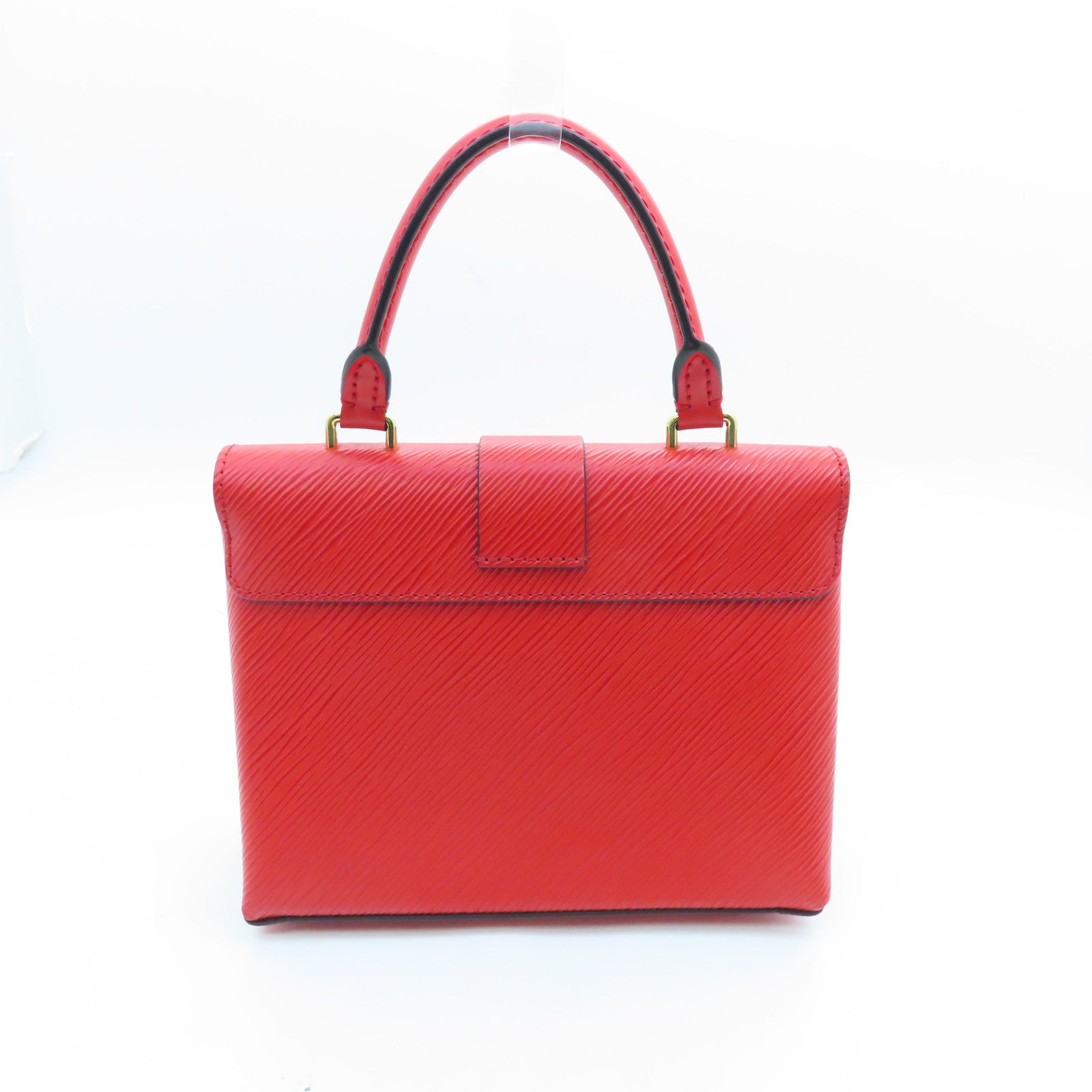 LOUIS VUITTON Epi Locky BB gold buckle shoulder shoulder bag red