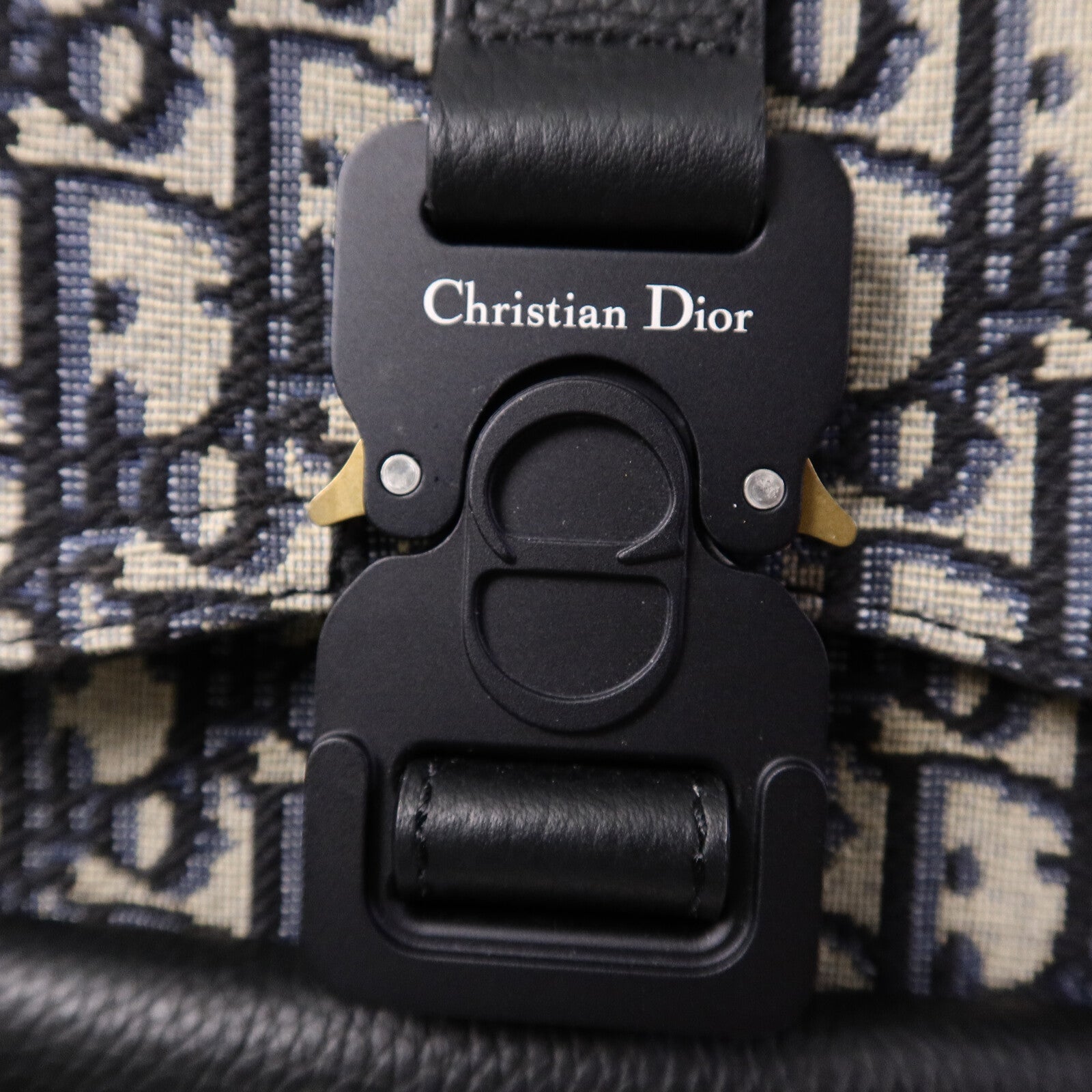 Dior 帆布/牛皮皮革Gallop Sling Bag肩背袋