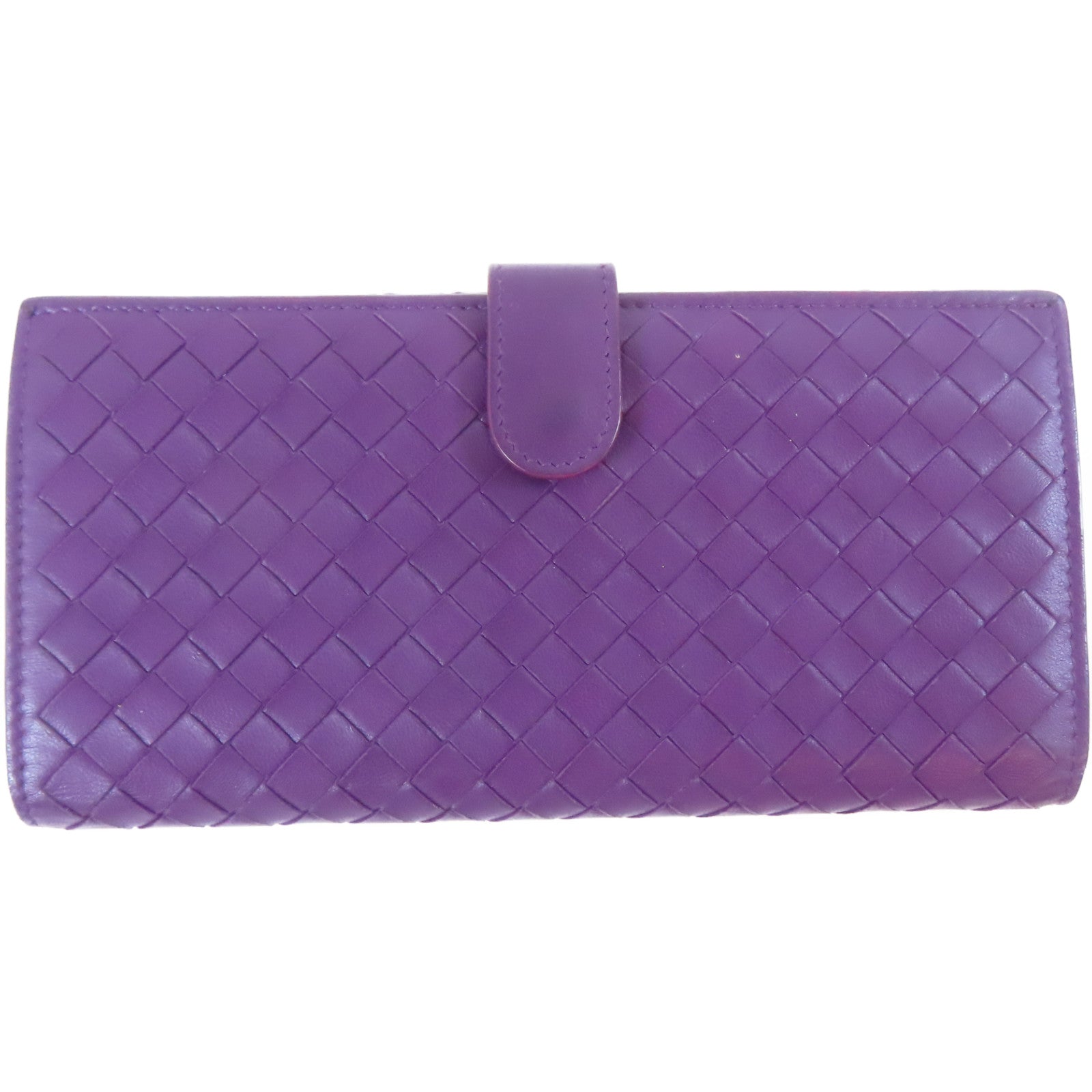 BOTTEGA VENETA 牛皮皮革Long wallet長錢包紫色