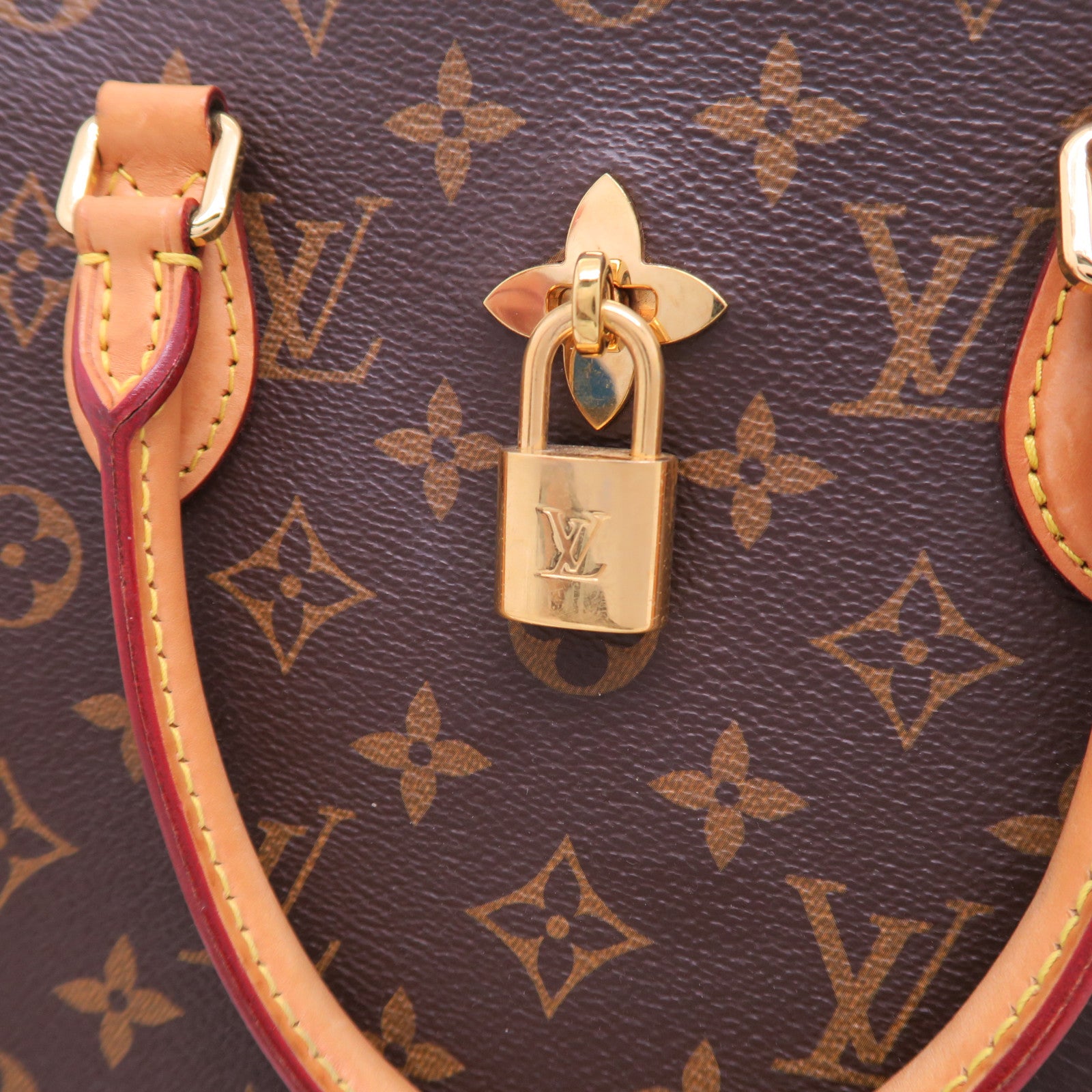 LOUIS VUITTON 【激減優惠】Monogram Flower Tote金扣手挽肩背兩用袋啡色