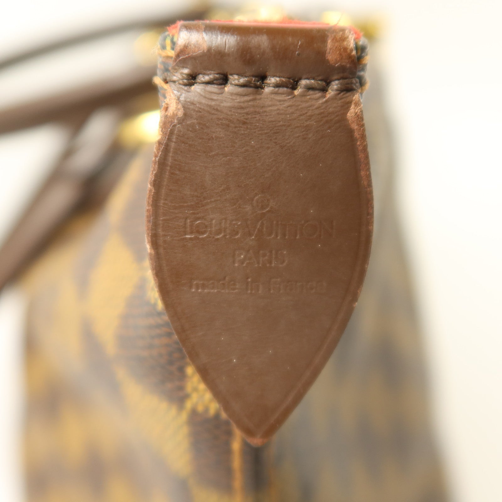 LOUIS VUITTON Damier Saleya MM金扣肩背袋