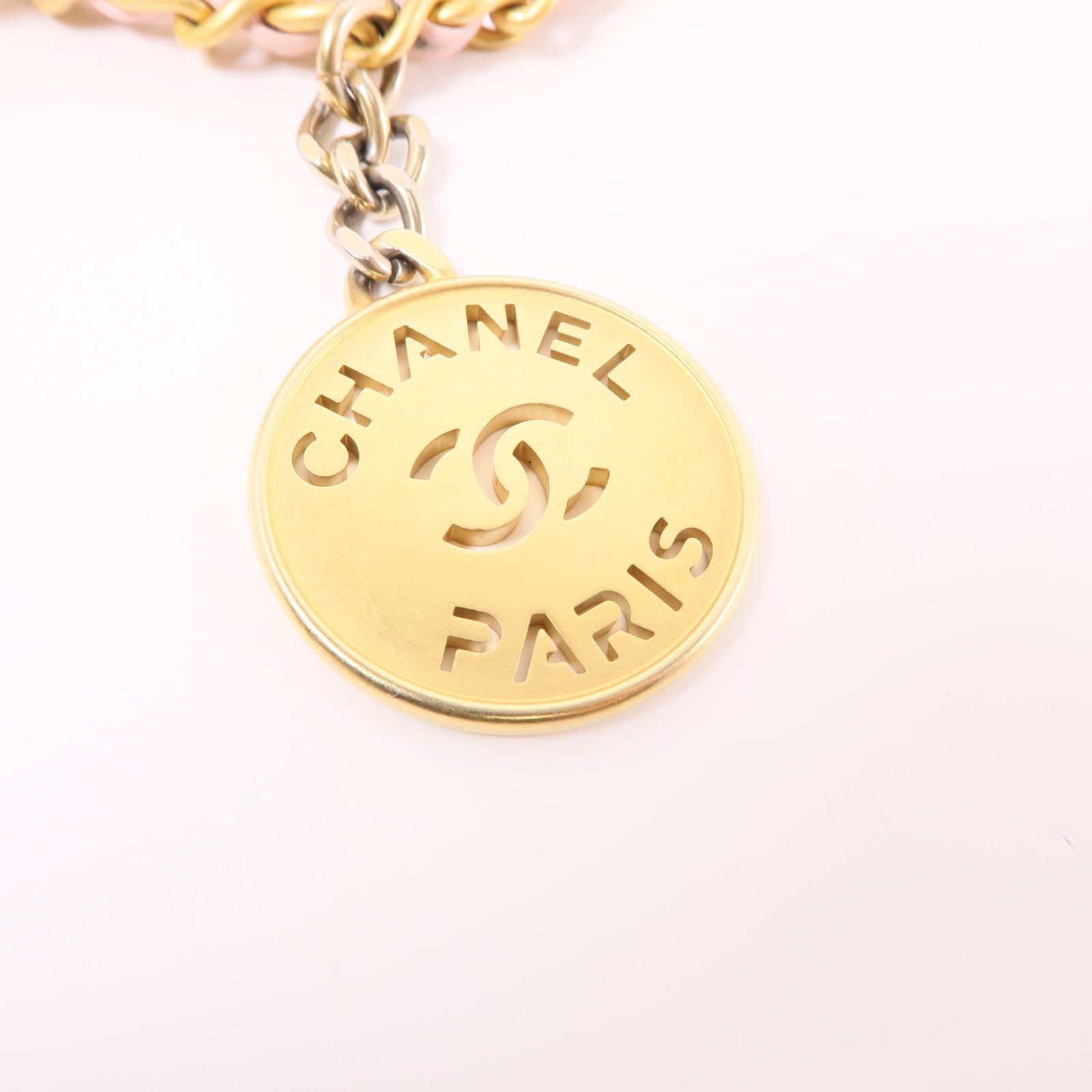 CHANEL【激減優惠】 牛皮皮革Mini 22金扣手挽肩背兩用袋粉紅色