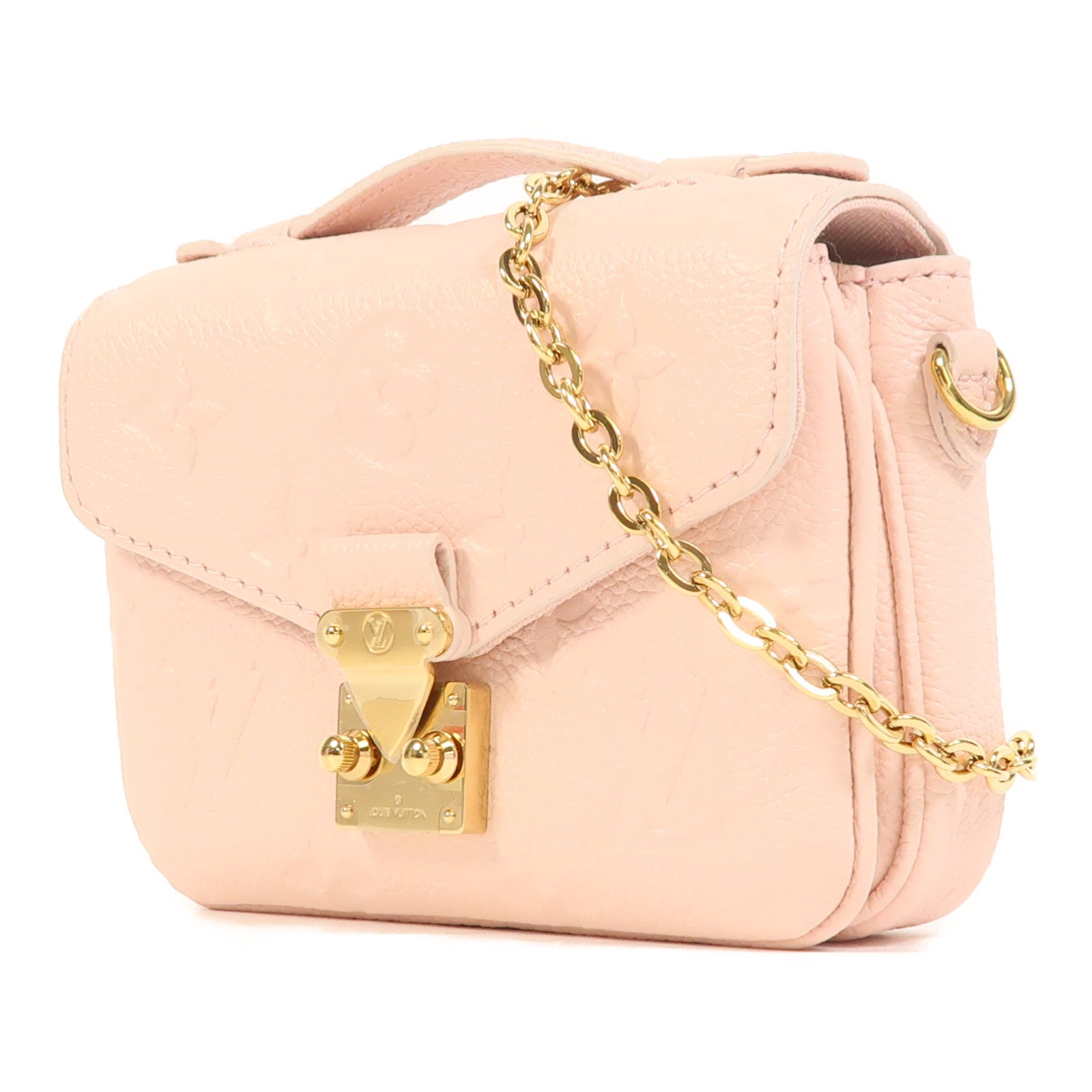 LOUIS VUITTON Monogram Empreinte Micro Metis金扣手挽肩背兩用袋