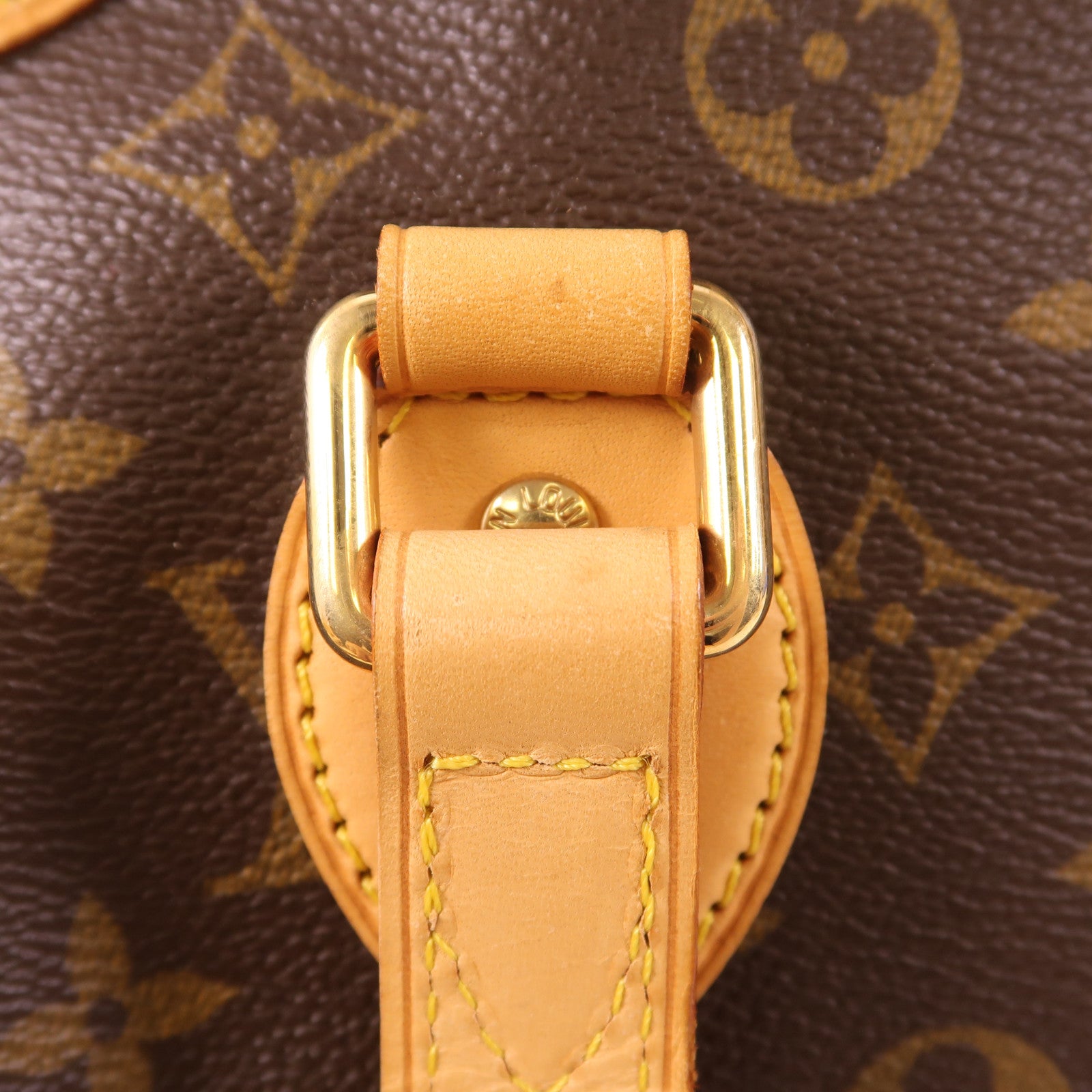 LOUIS VUITTON Monogram Palermo PM金扣手挽肩背兩用袋棕色