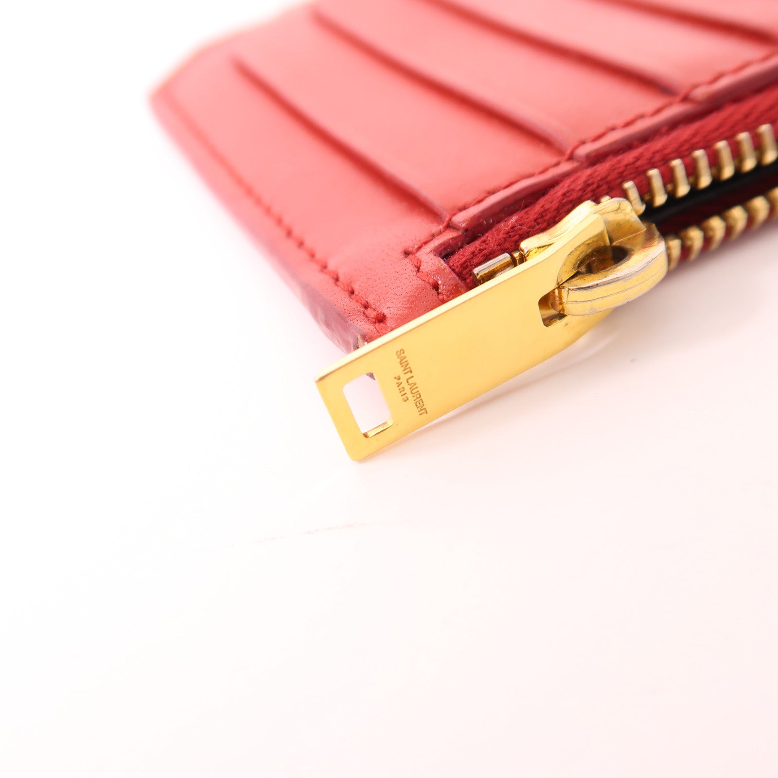 SAINT LAURENT 牛皮皮革Card case金扣卡片套