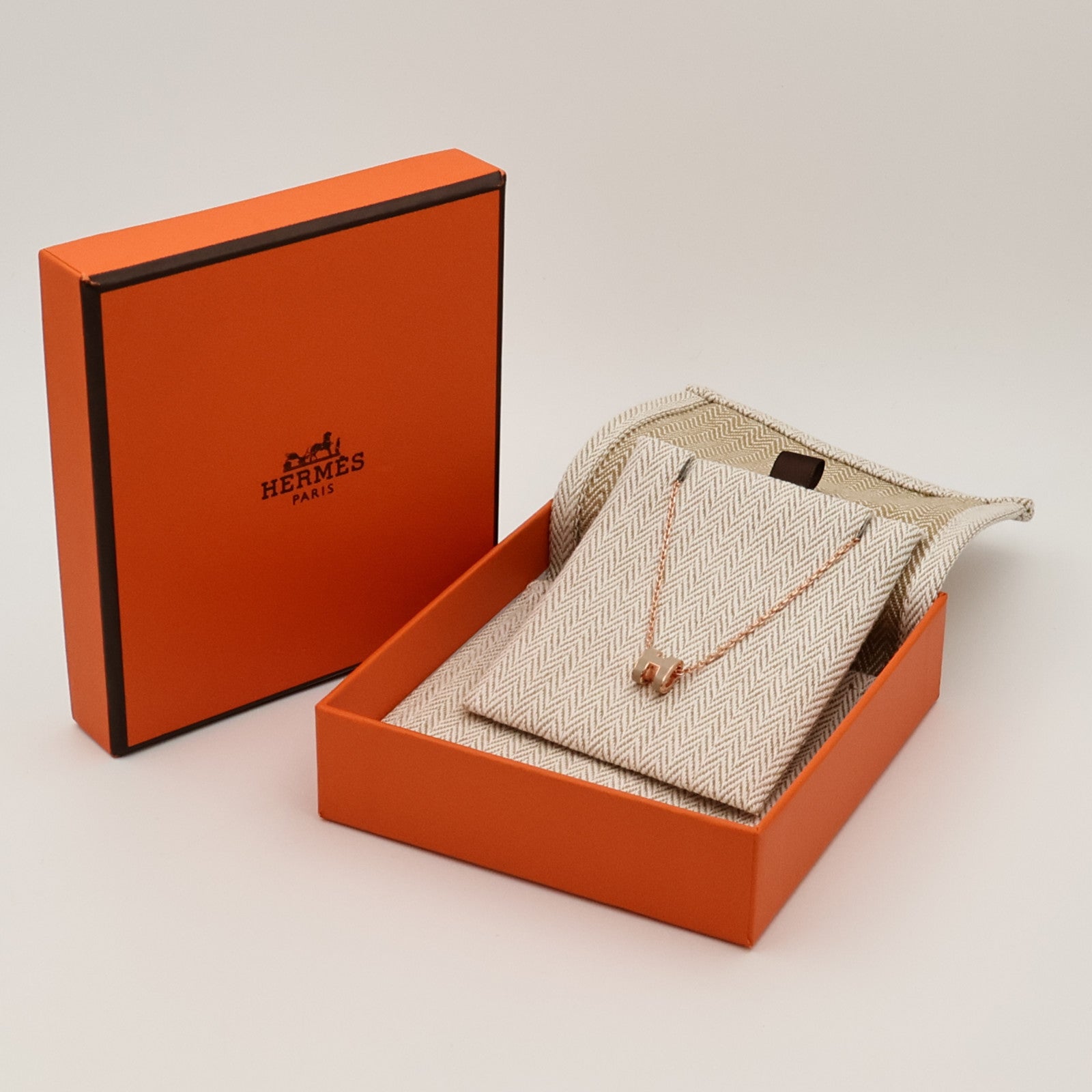 HERMES 金屬/琺瑯Mini Pop H Necklace項鍊Chai