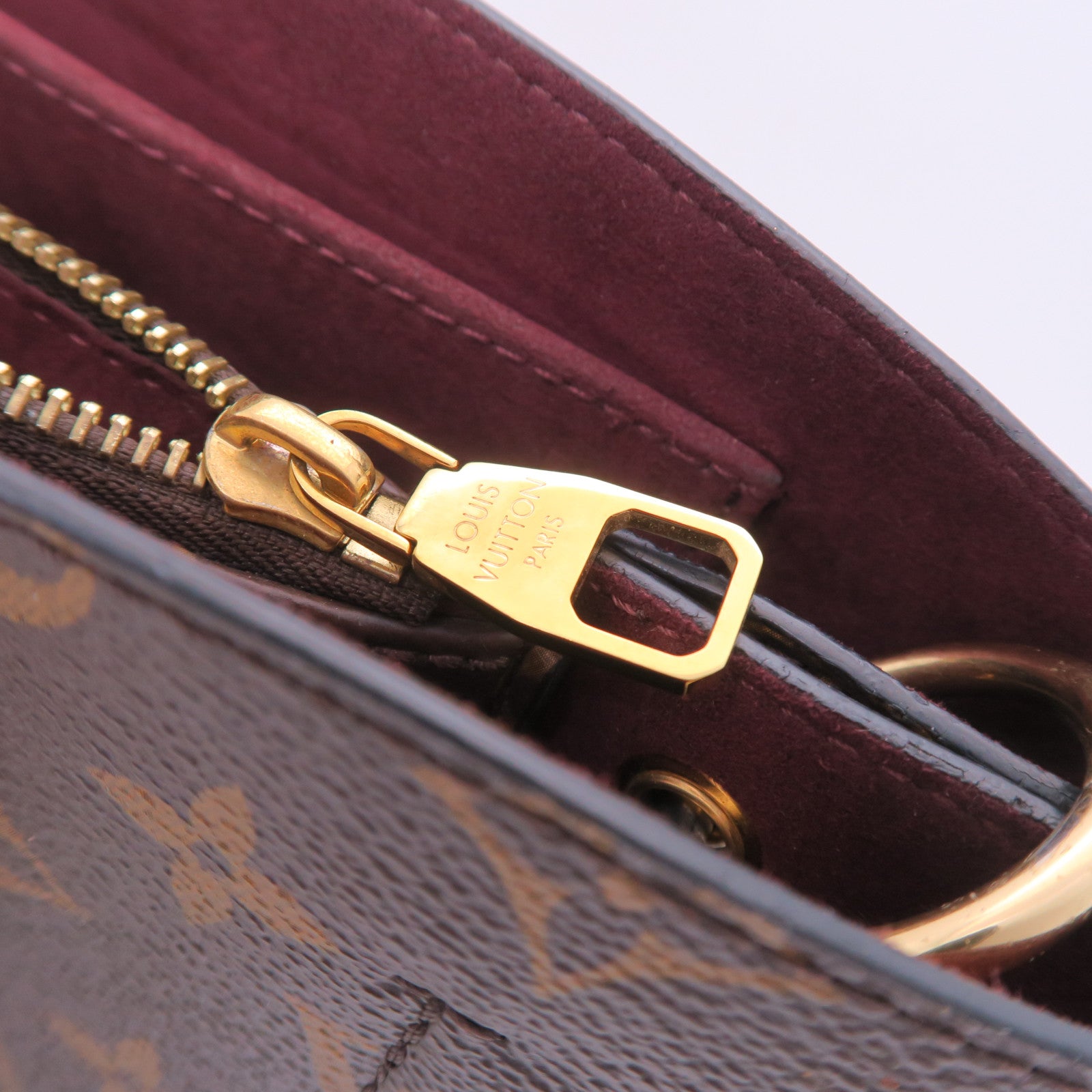 LOUIS VUITTON 【激減優惠】Monogram Flower Tote金扣手挽肩背兩用袋啡色