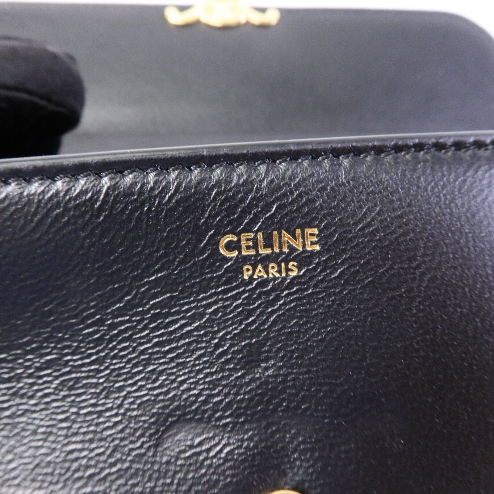 CELINE 牛皮皮革Triomphe Long Wallet長錢包