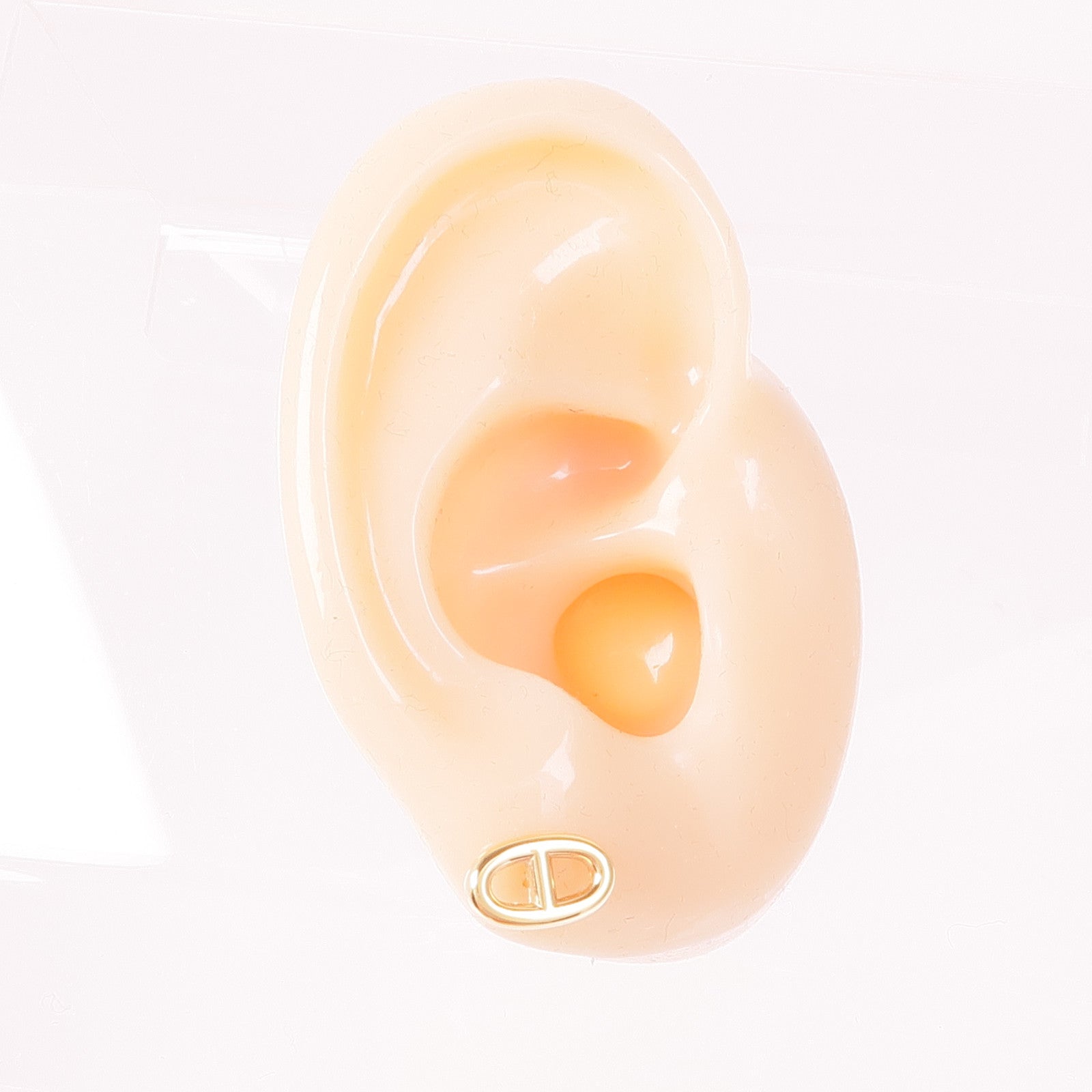 HERMES 18K玫瑰金Chaine d'ancre Earrings耳環