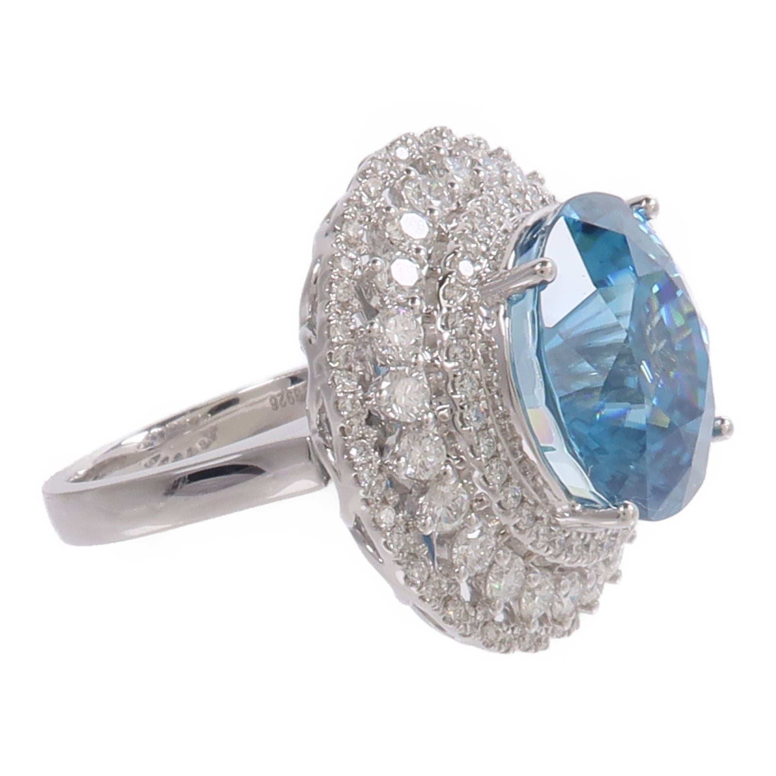 JEWELRY 18K白金Zircon Ring鋯石/鑽石戒指