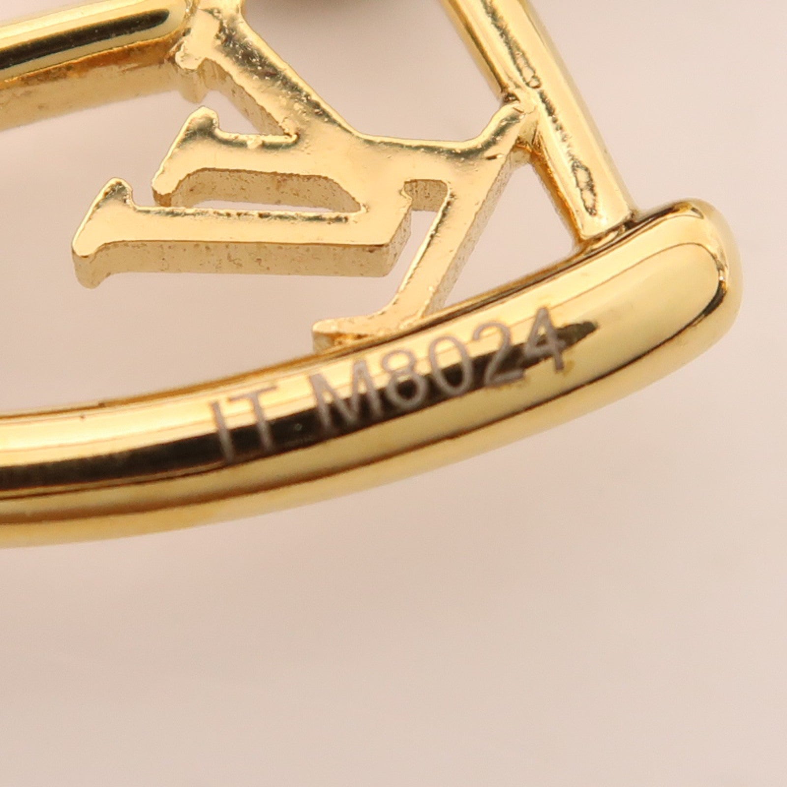 LOUIS VUITTON Monogram Fall In Love金扣手鐲棕色