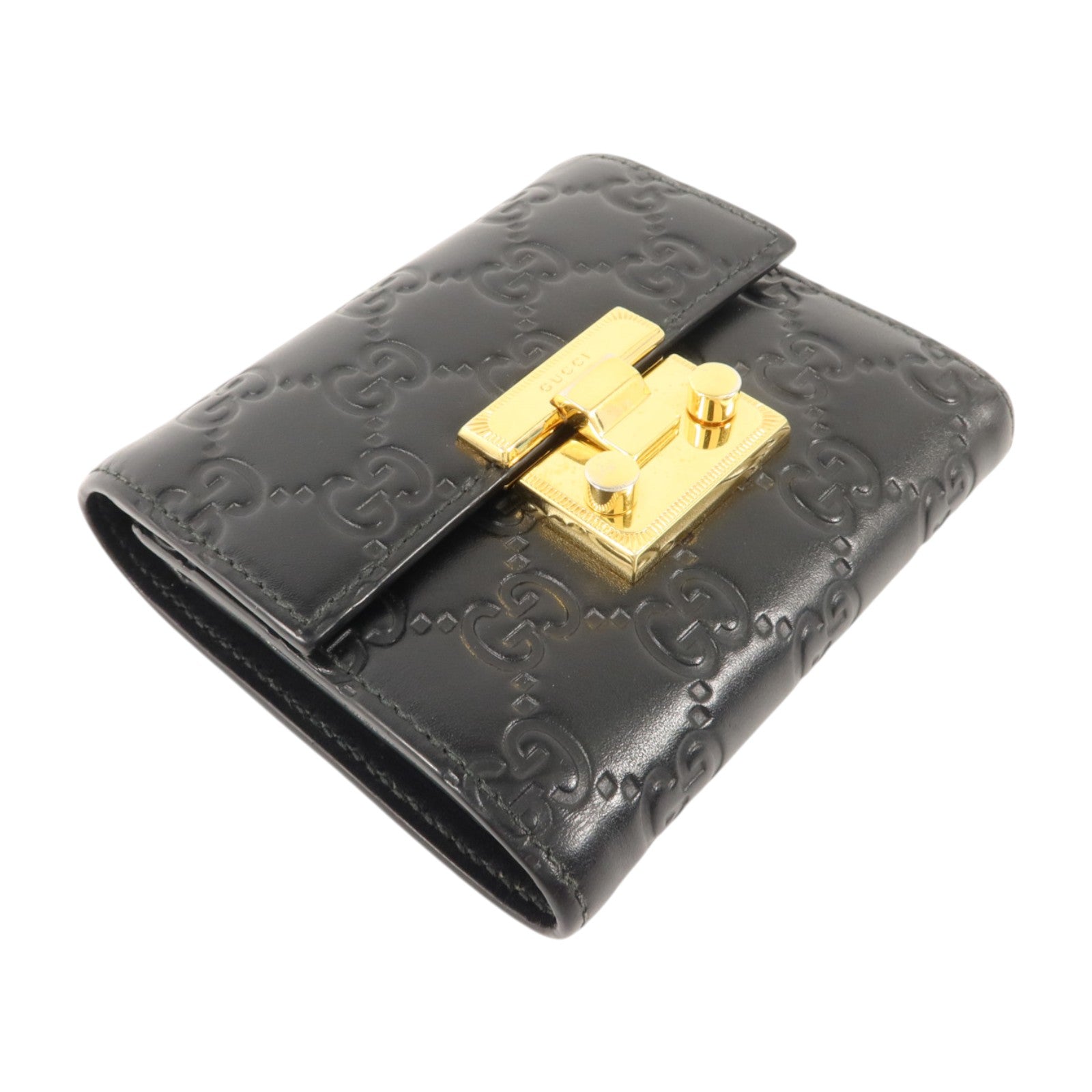 GUCCI 牛皮皮革Padlock Wallet錢包