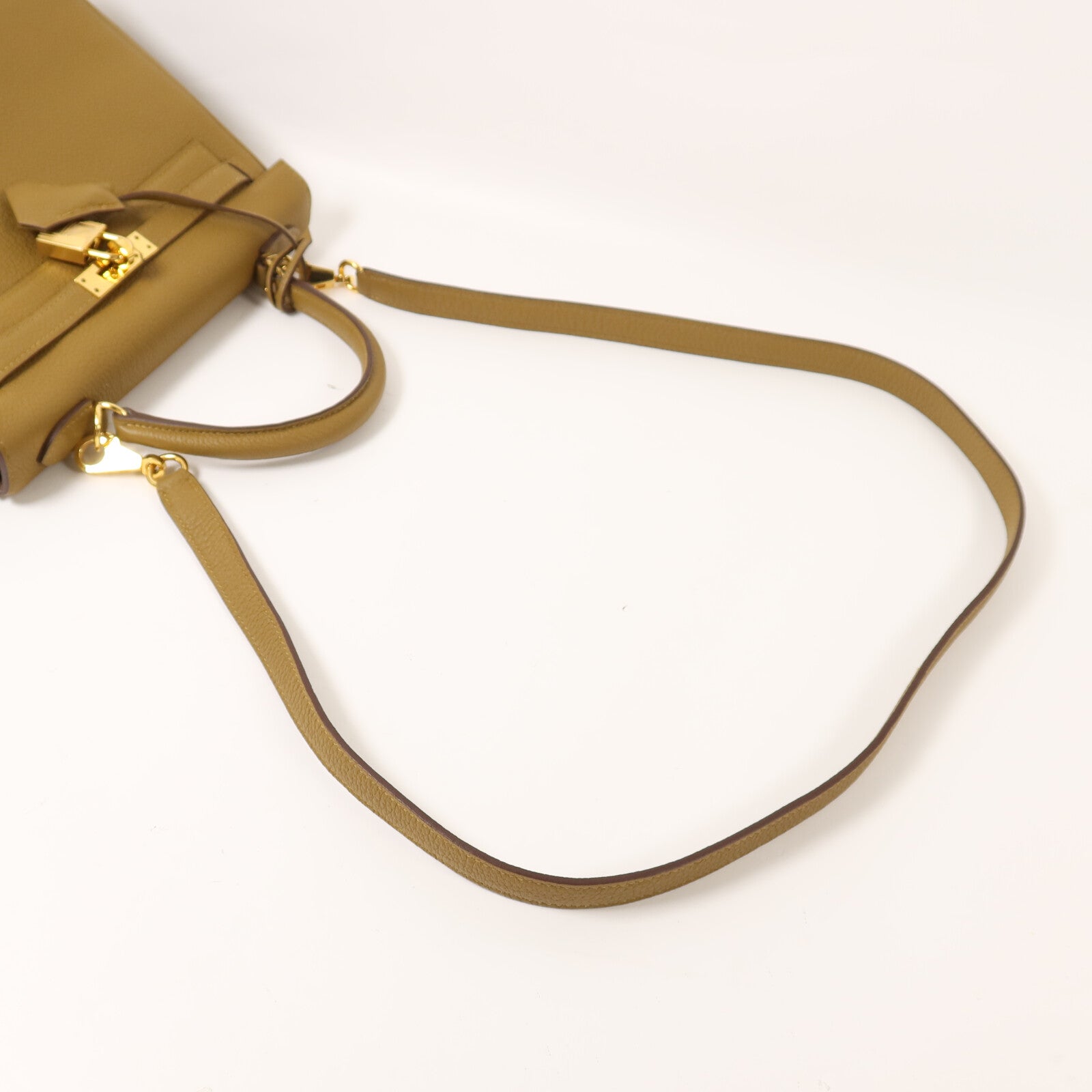 HERMES Togo皮革Kelly 25手挽肩背兩用袋Bronze Dore