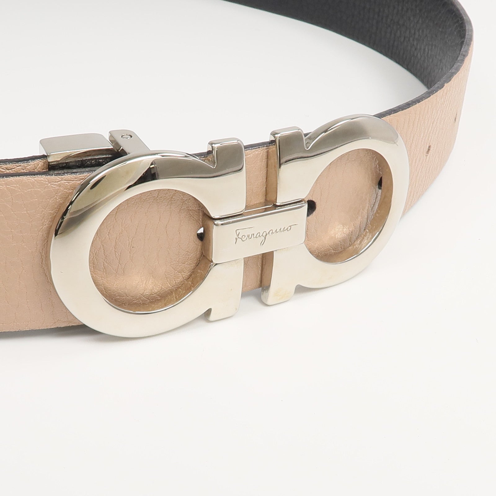 Salvatore Ferragamo 牛皮皮革Gancini Reversible Belt皮帶