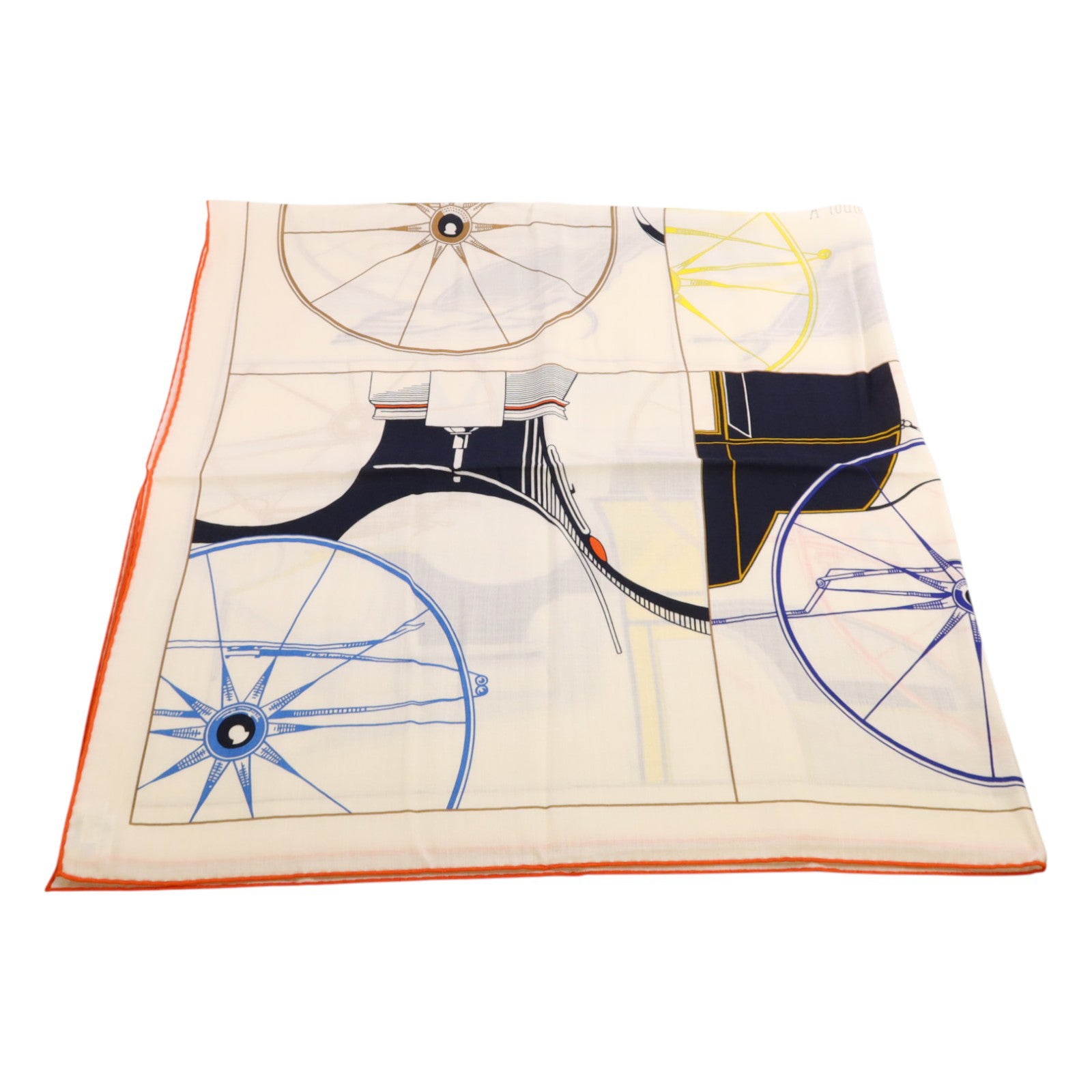 HERMES 【激減優惠】羊絨/絲質Mors A Jouets Bandana Shawl 140絲巾