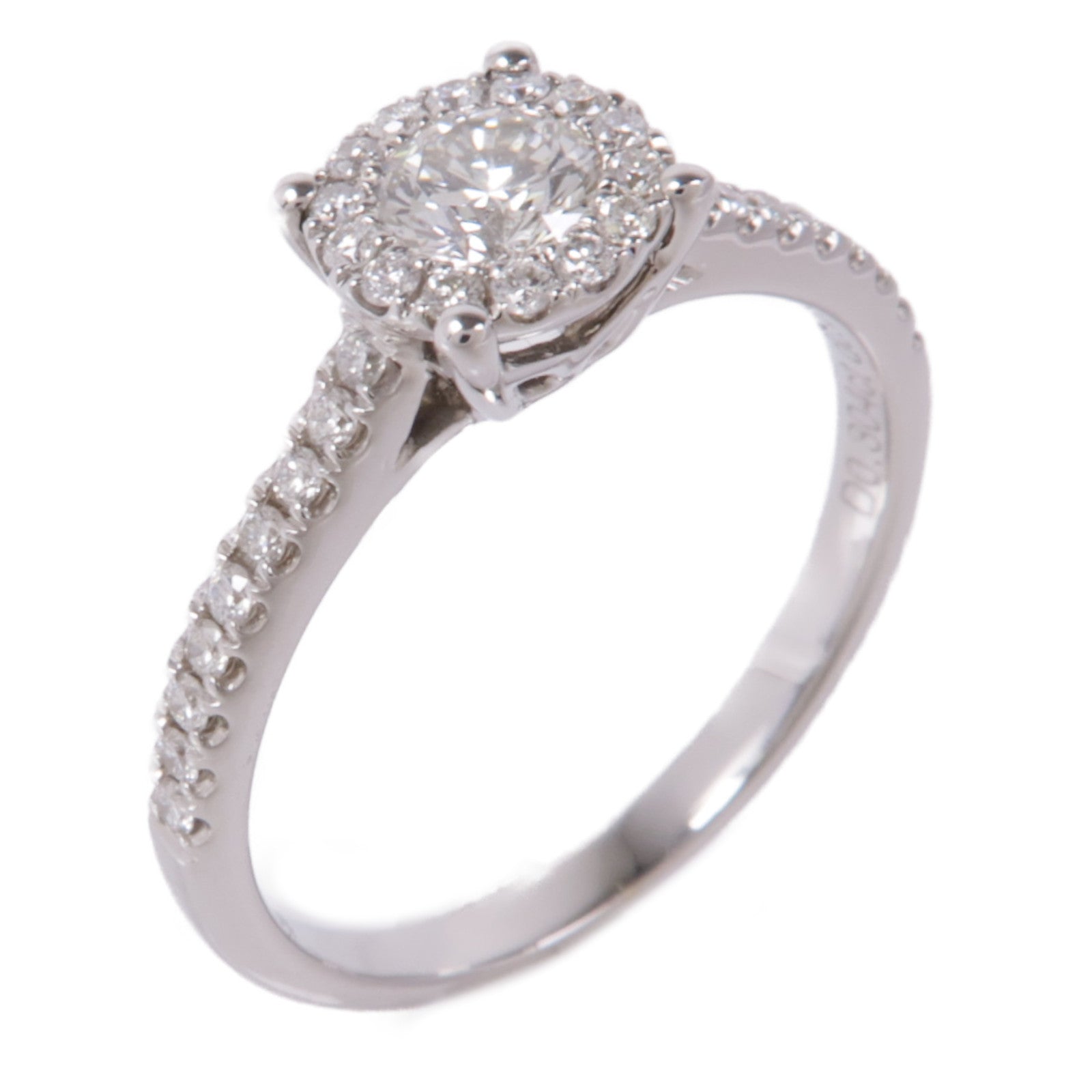 JEWELRY Diamond Ring 18K White Gold US#6.75