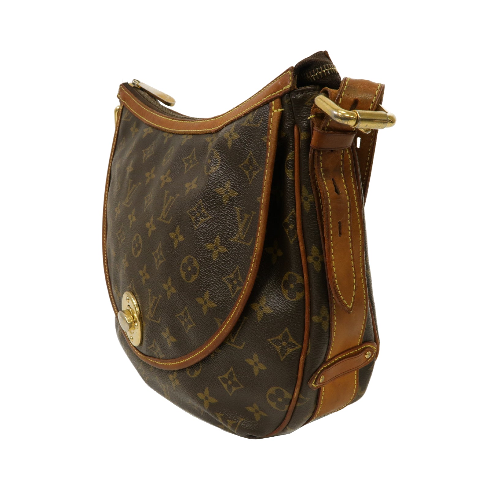 LOUIS VUITTON 【激減優惠】Monogram Tulum GM金扣肩背袋啡色