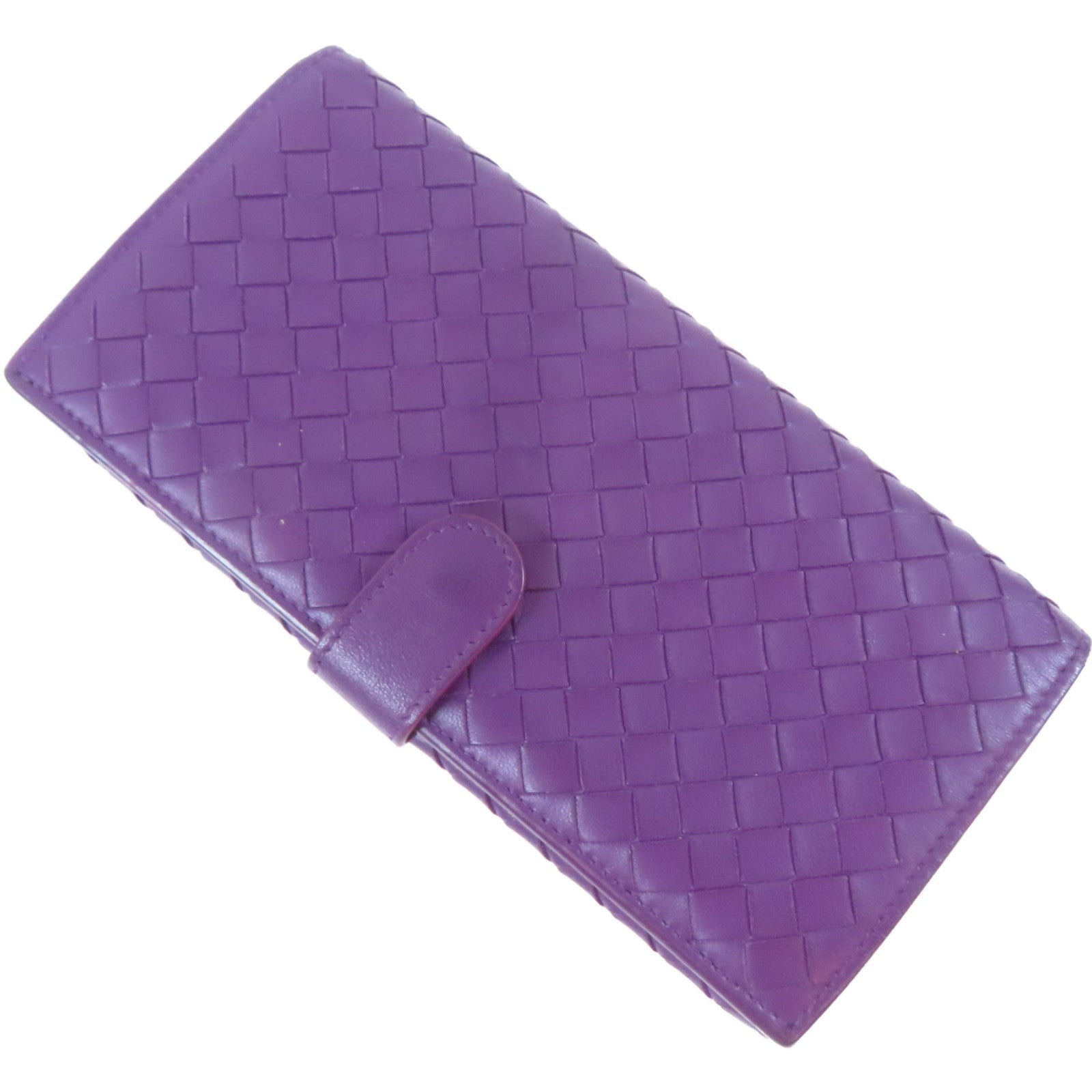 BOTTEGA VENETA 牛皮皮革Long wallet長錢包紫色