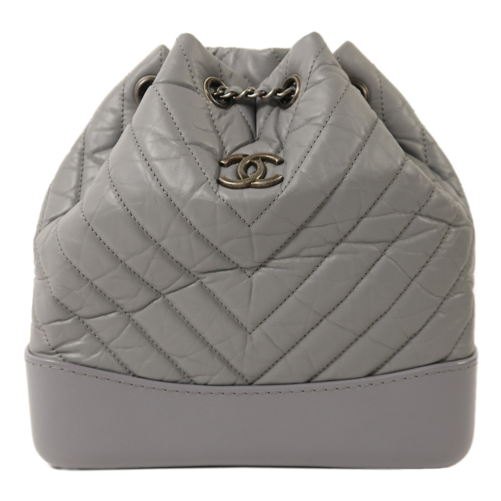 CHANEL 牛皮皮革Gabrielle BackPack鏈帶背包