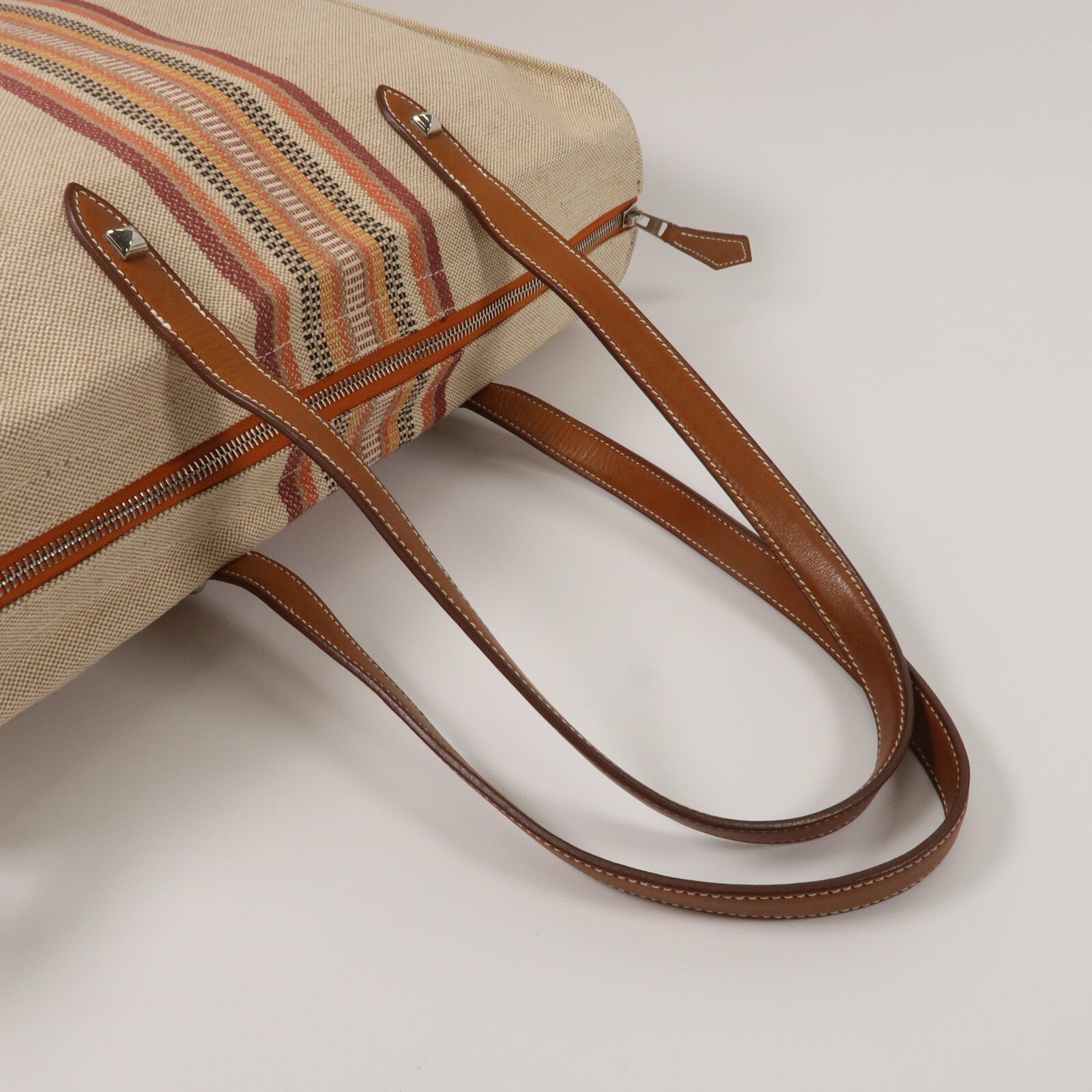 HERMES 帆布Mira Ganges Tote手挽袋