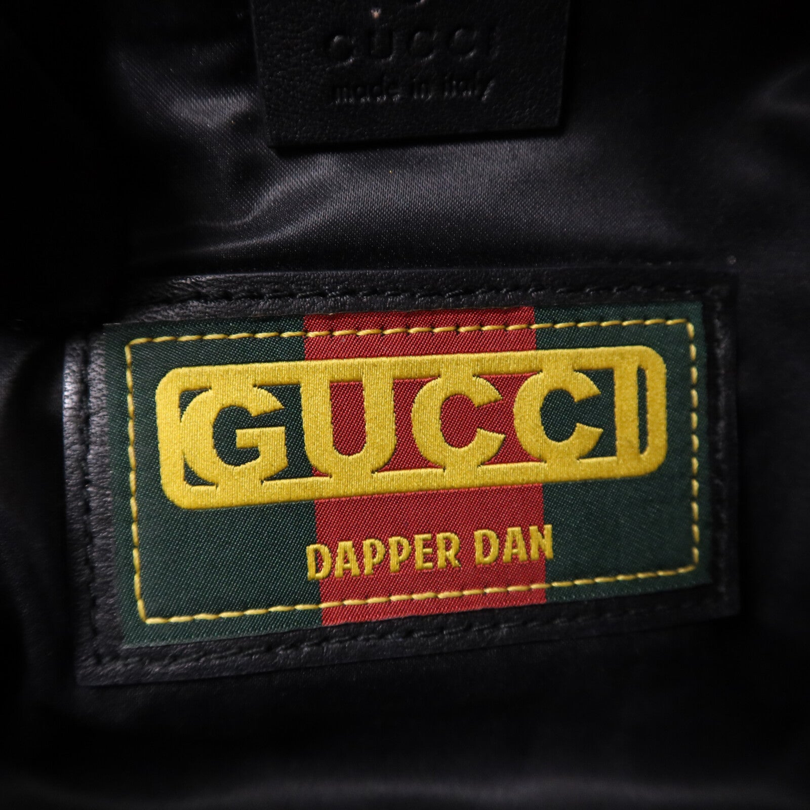 GUCCI 【激減優惠】牛皮皮革Dapper Dan Waist Bag金扣腰包