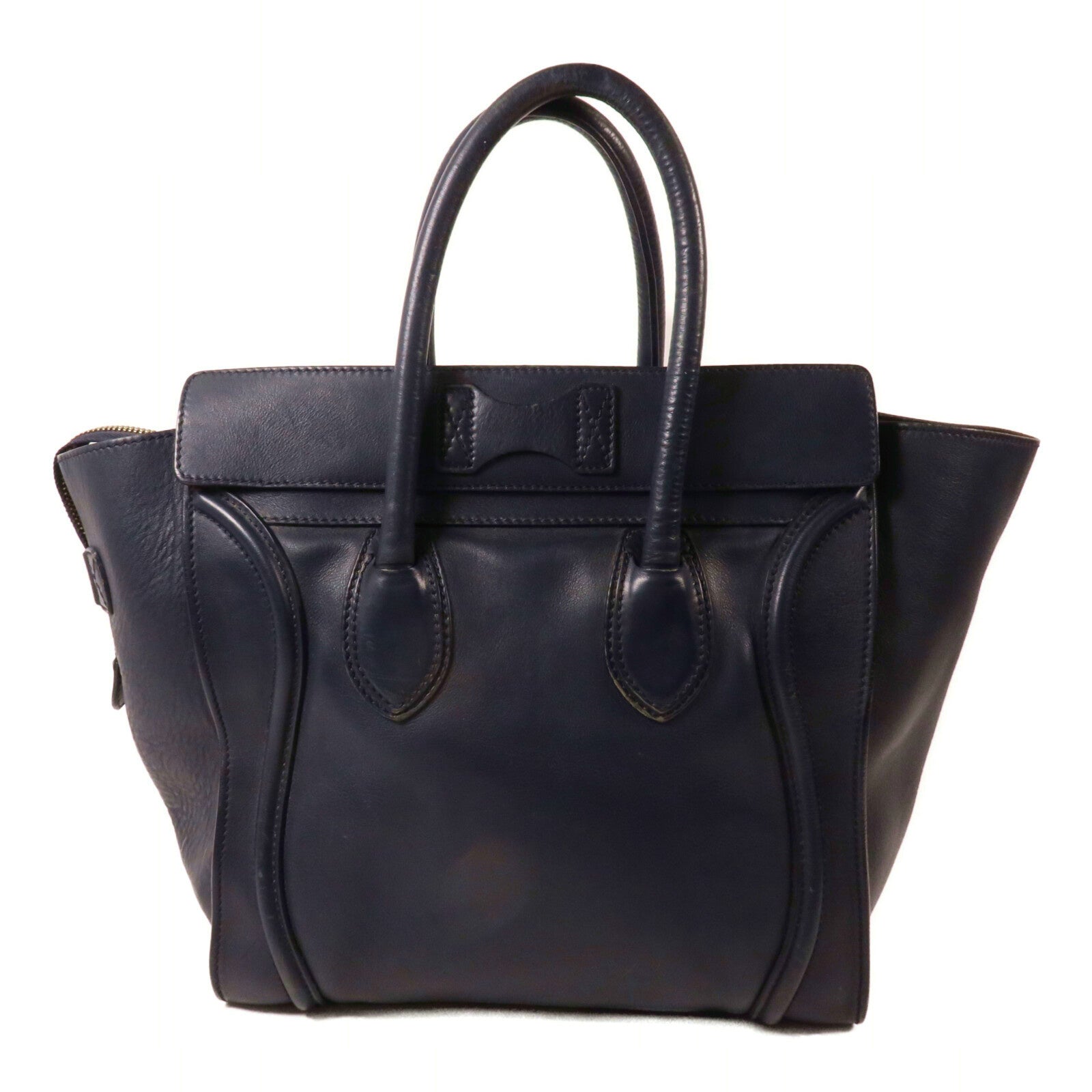 CELINE 牛皮皮革Micro Luggage手挽袋