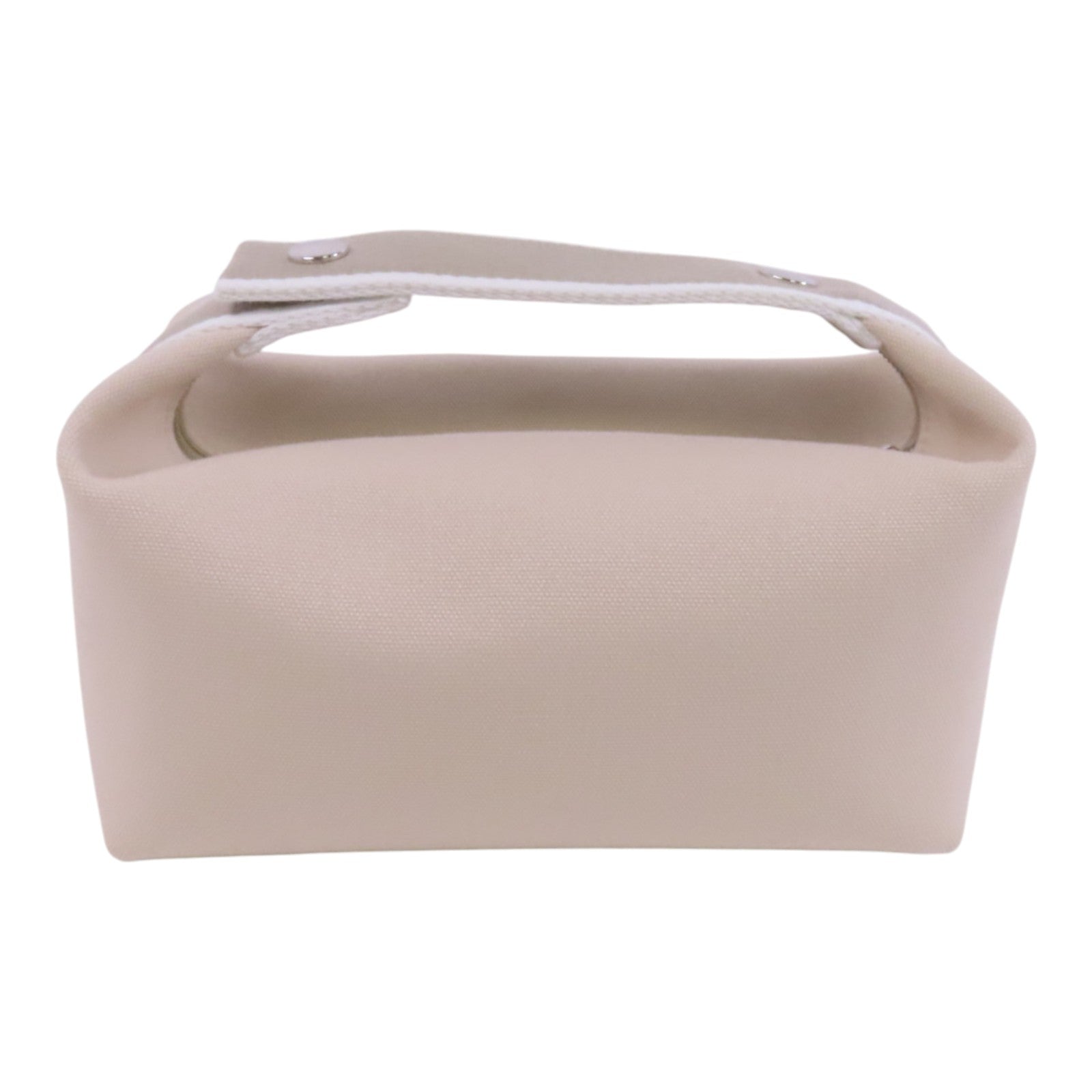 HERMES 帆布Bride-A-Brac銀扣手挽袋