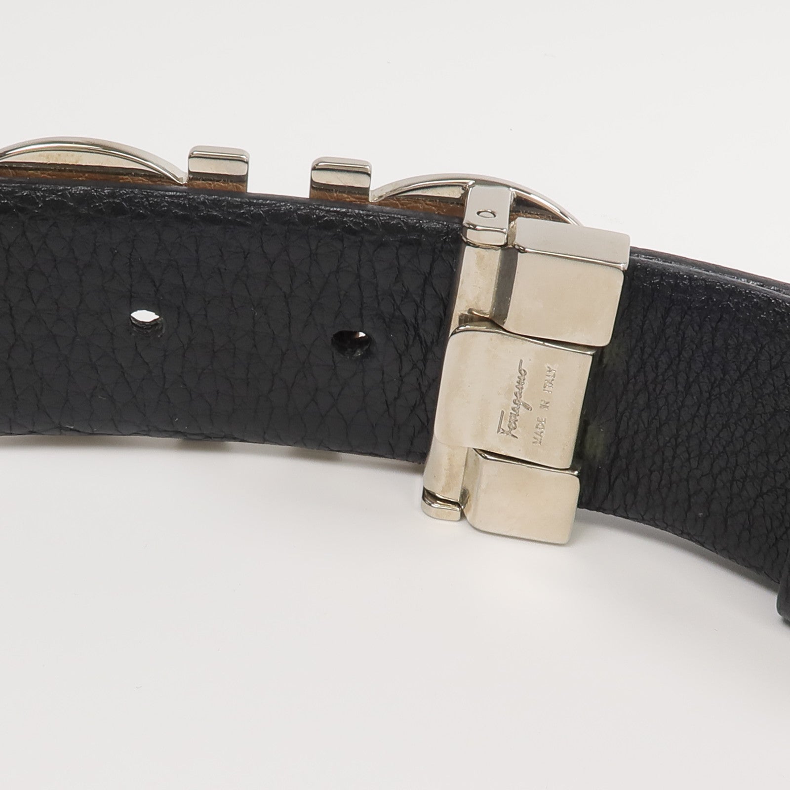 Salvatore Ferragamo 牛皮皮革Gancini Reversible Belt皮帶