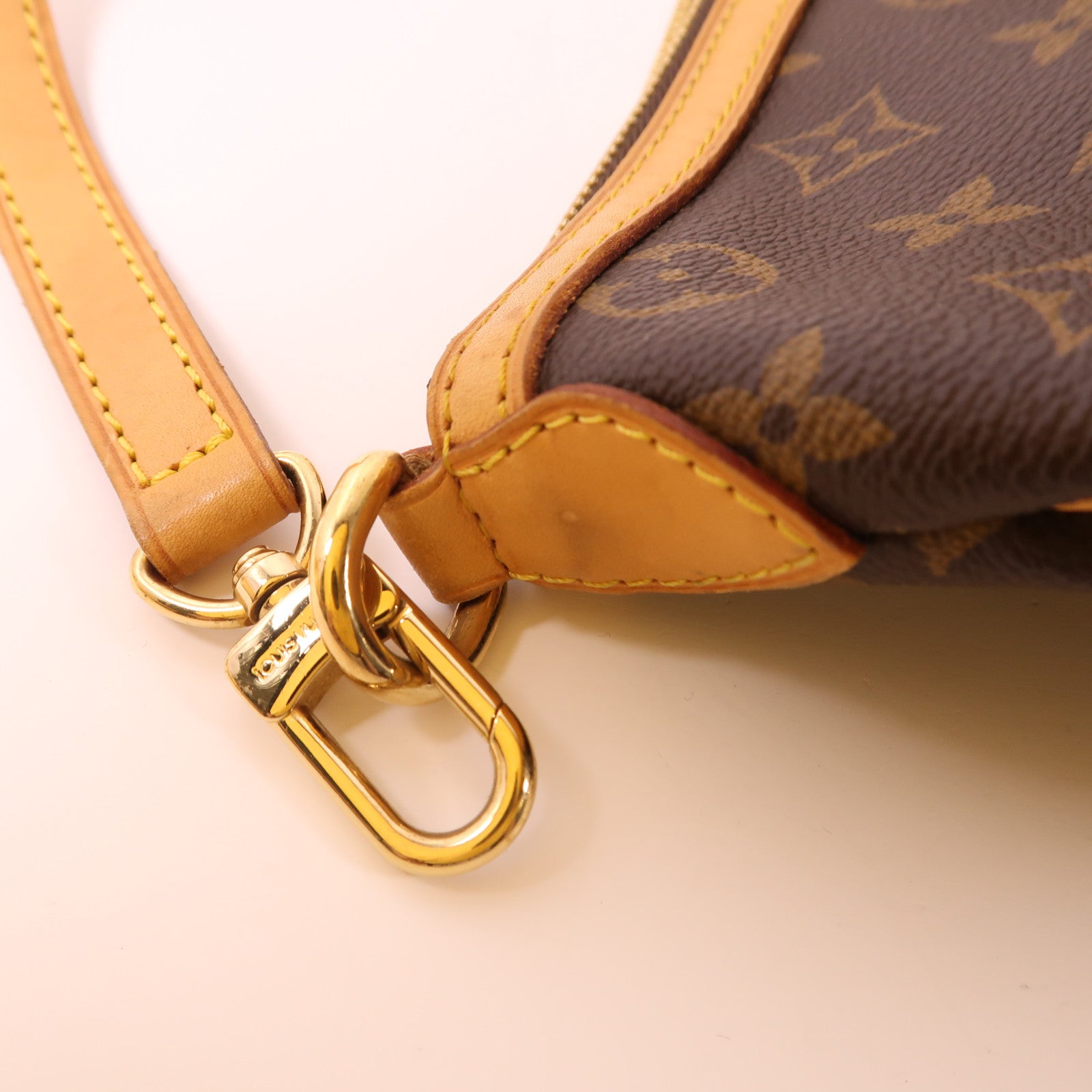 LOUIS VUITTON 【激減優惠】Monogram Palermo PM金扣手挽肩背兩用袋棕色