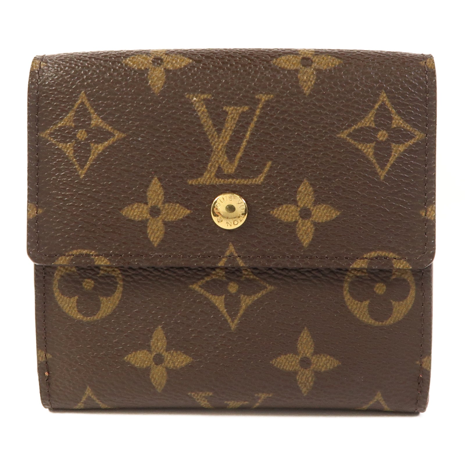 LOUIS VUITTON Monogram Portefeuille Elise Wallet金扣錢包