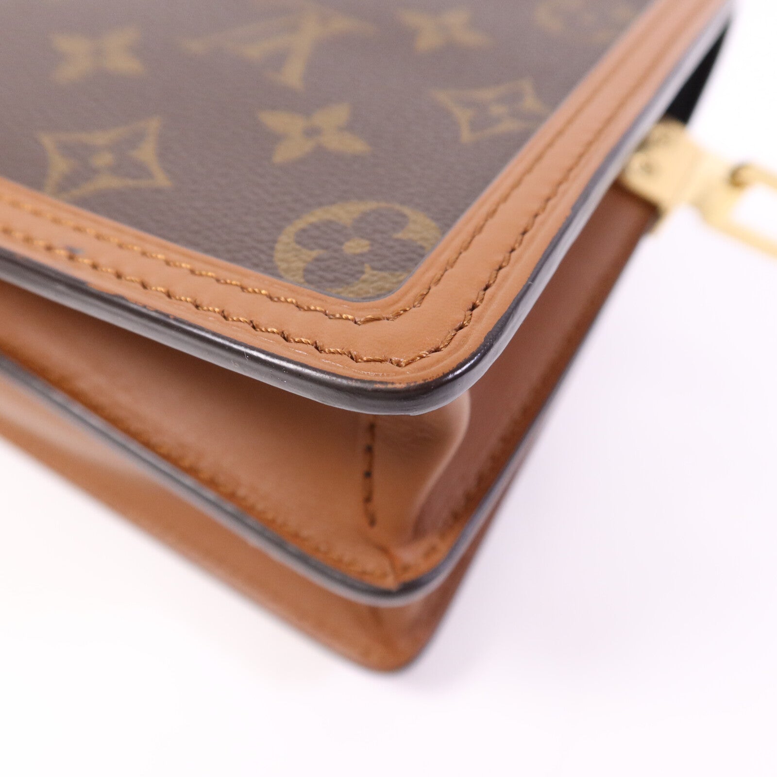 LOUIS VUITTON 【激減優惠】Monogram Reverse Mini Dauphine金扣肩背袋