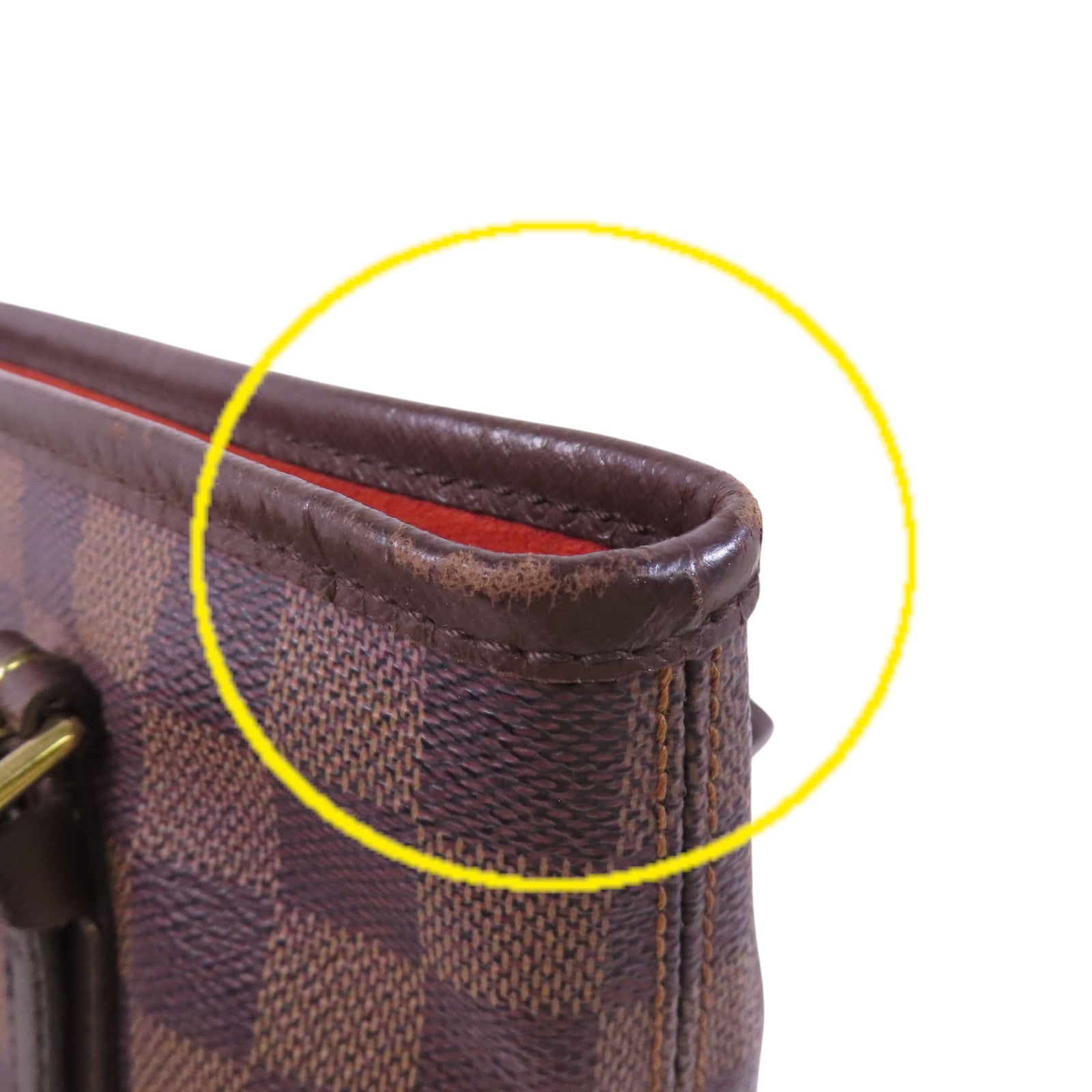 LOUIS VUITTON Damier Ebene Marais金扣肩背袋