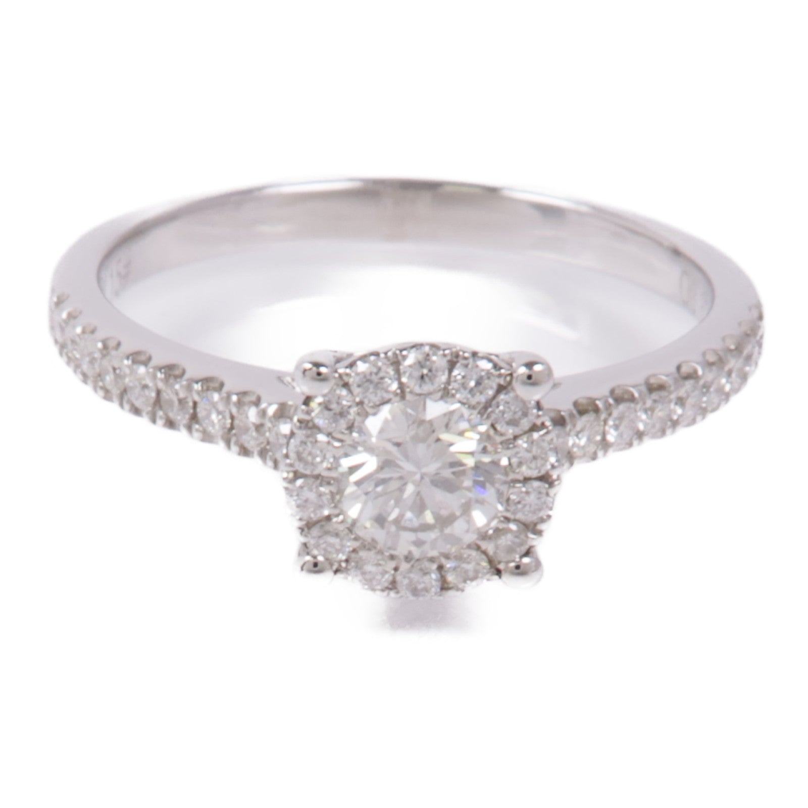 JEWELRY Diamond Ring 18K White Gold US#6.75