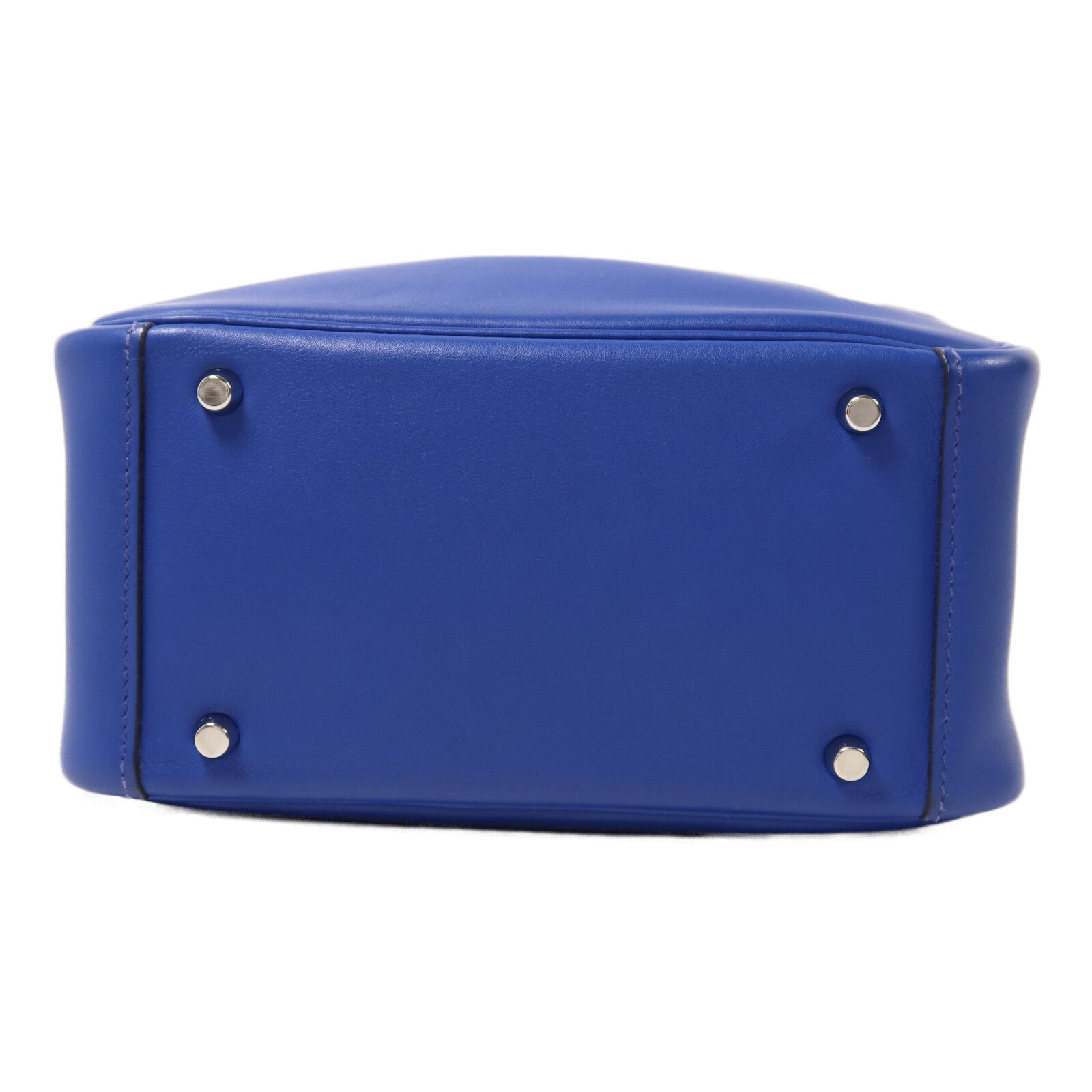 HERMES Swift皮革Mini Lindy手挽肩背兩用袋Bleu Royal/Menthe