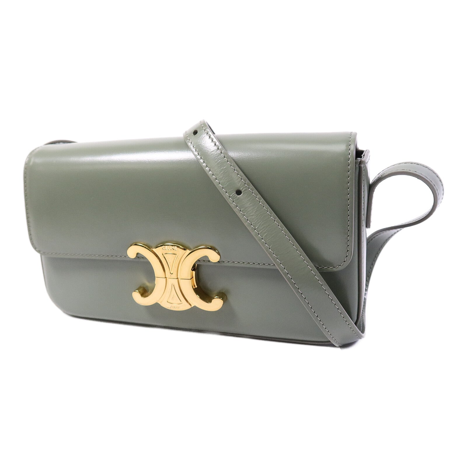 CELINE 牛皮皮革Claude肩背袋