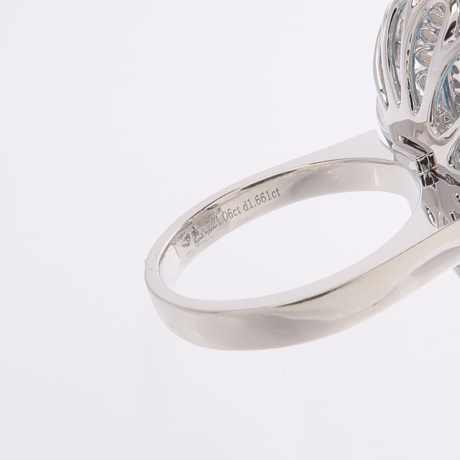 JEWELRY 18K白金Zircon Ring鋯石/鑽石戒指