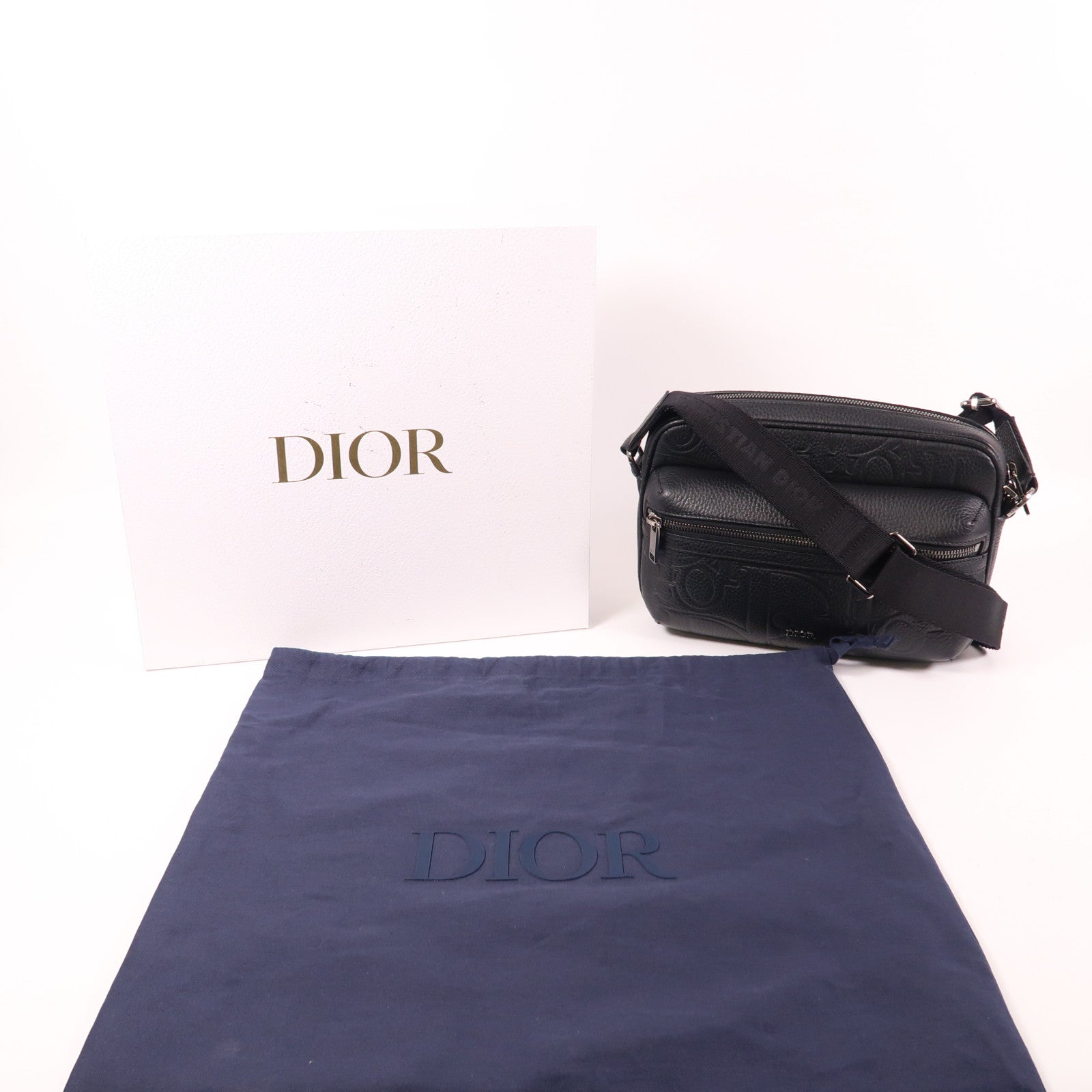 Dior 牛皮皮革Rider 2.0 Messenger M銀扣肩背袋