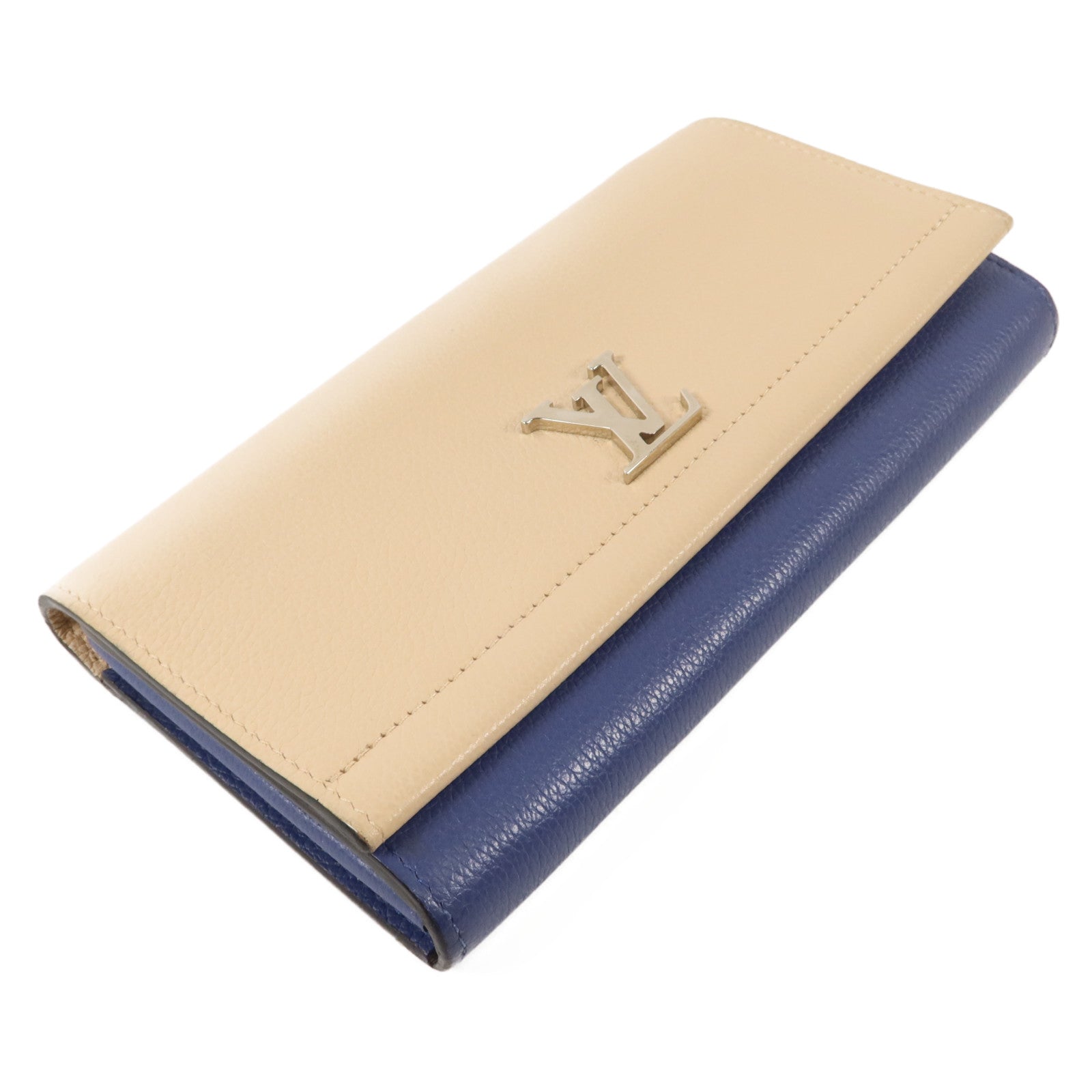 LOUIS VUITTON 牛皮皮革Lockme II長錢包