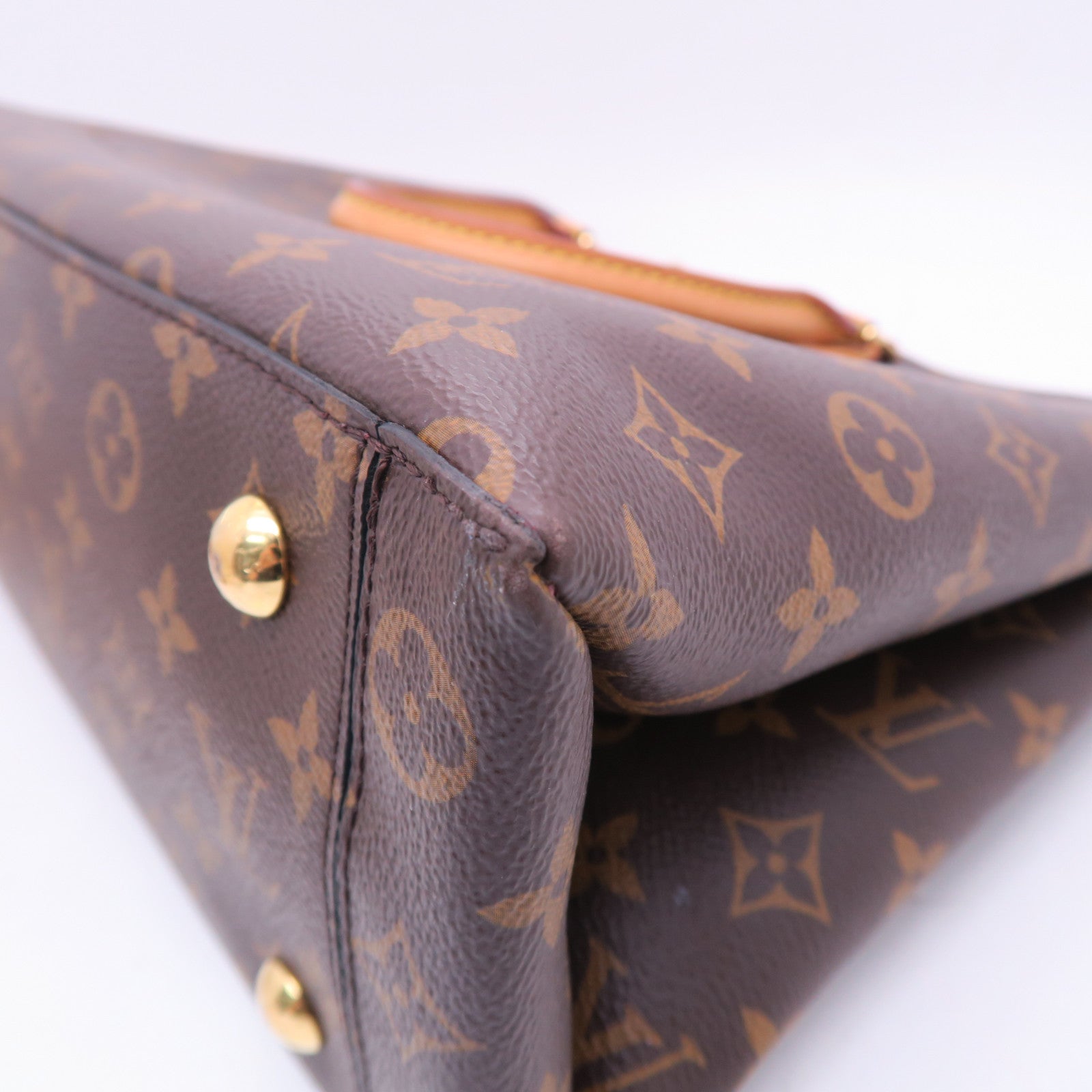 LOUIS VUITTON 【激減優惠】Monogram Flower Tote金扣手挽肩背兩用袋啡色