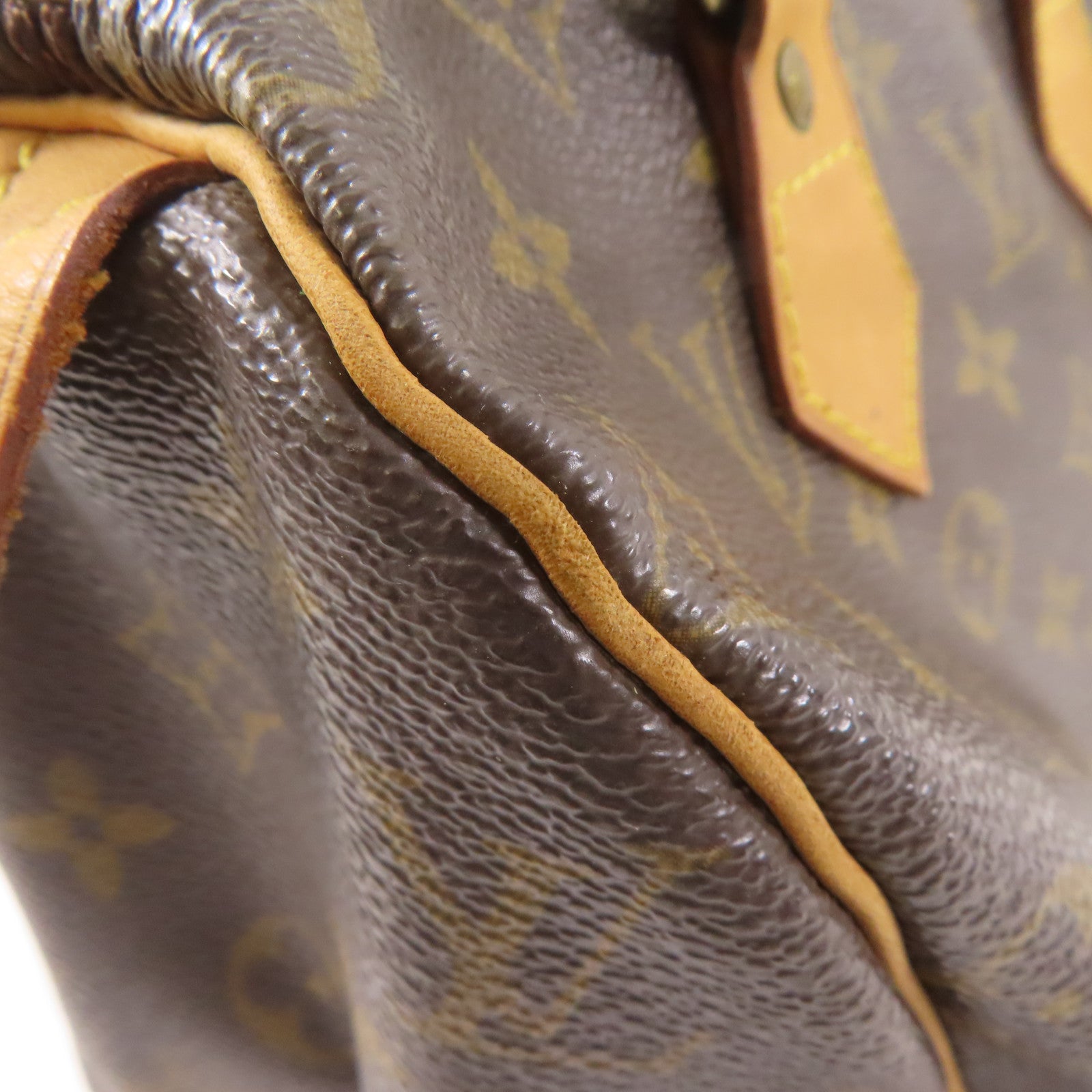 LOUIS VUITTON Monogram Speedy 25金扣手挽袋棕色