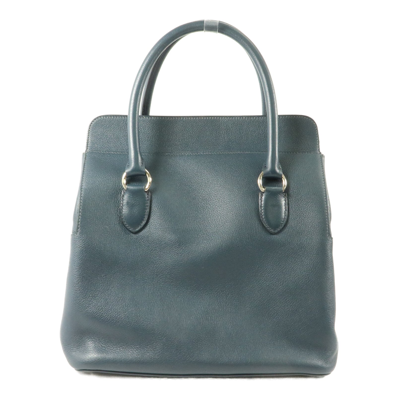 HERMES Evercolor皮革Toolbox 26手挽肩背兩用袋Bleu Ocean