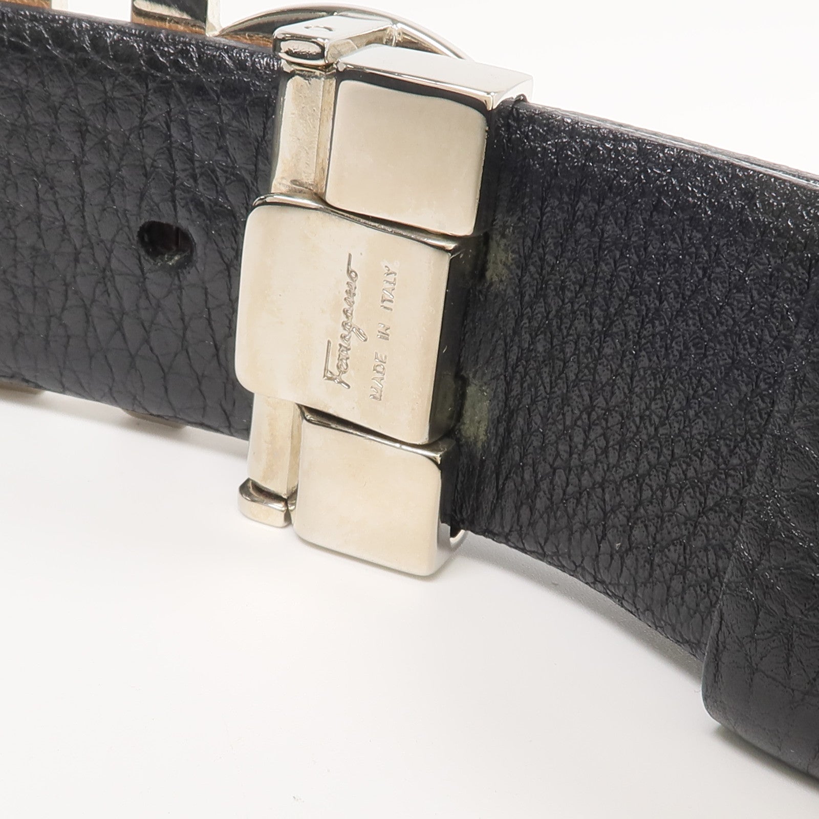 Salvatore Ferragamo 牛皮皮革Gancini Reversible Belt皮帶