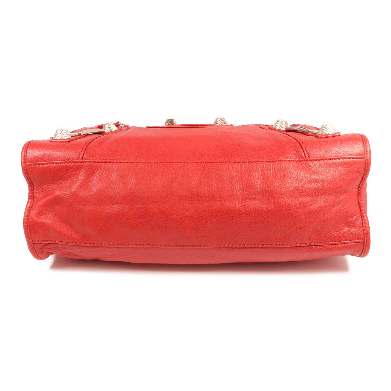BALENCIAGA 牛皮皮革Giant City Bag銀扣手挽肩背兩用袋