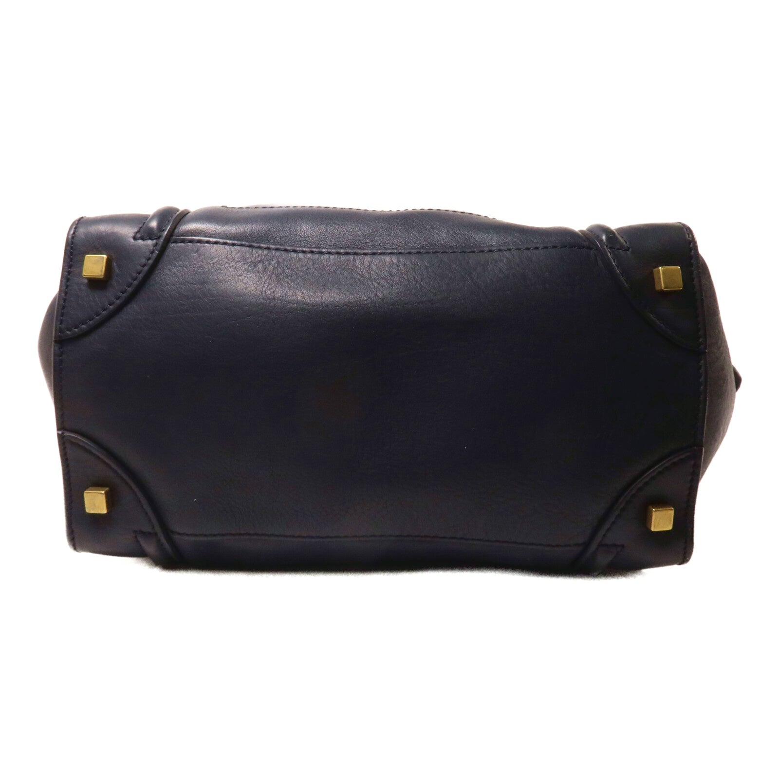 CELINE 牛皮皮革Micro Luggage手挽袋