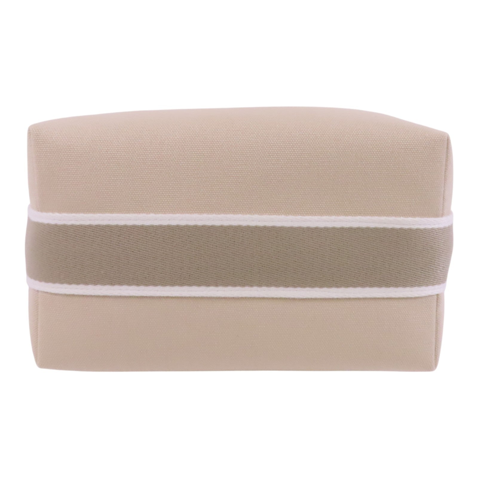 HERMES 帆布Bride-A-Brac銀扣手挽袋