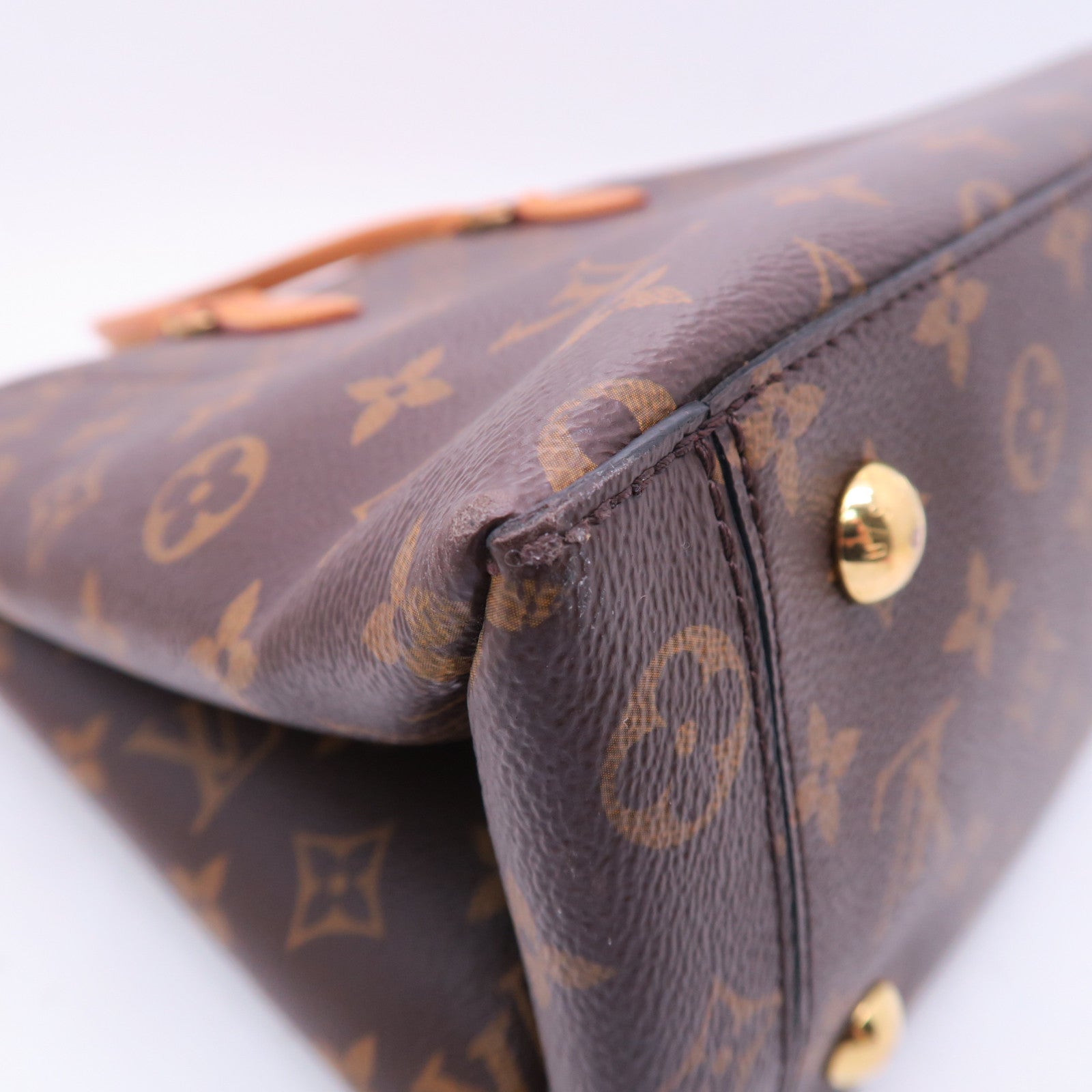 LOUIS VUITTON 【激減優惠】Monogram Flower Tote金扣手挽肩背兩用袋啡色