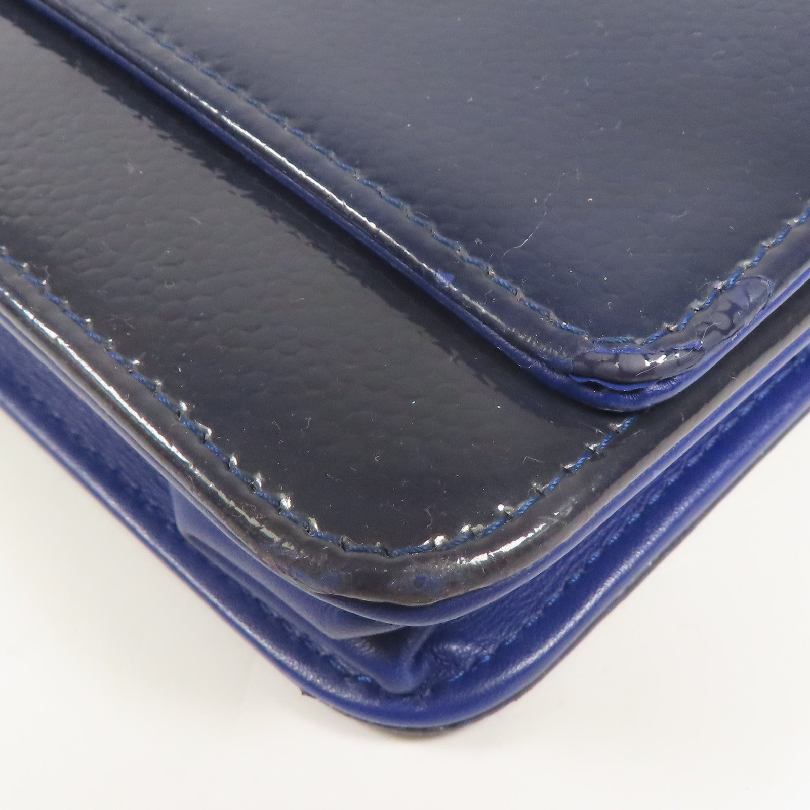 CHANEL 皮革WOC Wallet On Chain銀扣鏈帶肩背袋