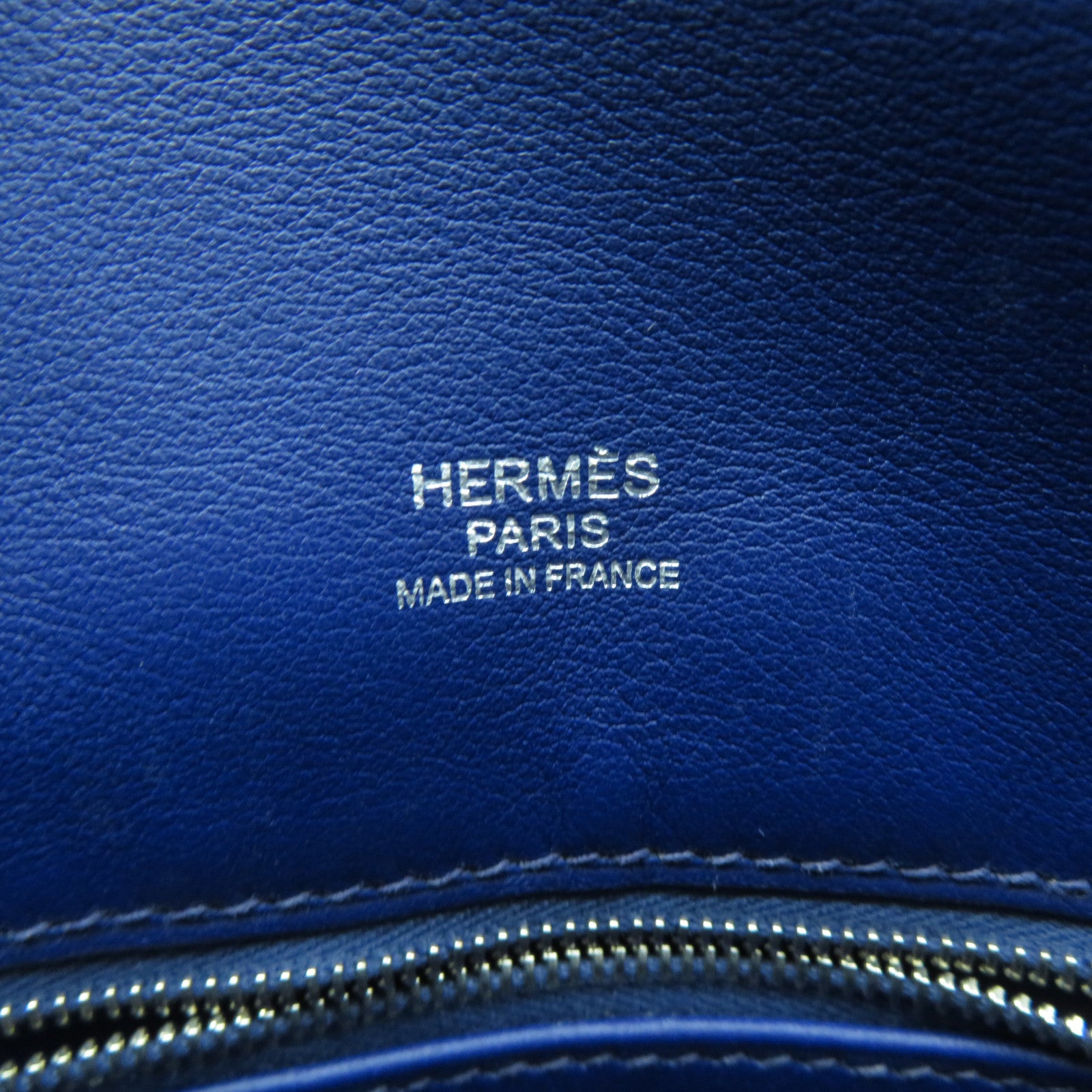 HERMES 【激減優惠】Swift皮革Mini Berline銀扣肩背袋藍色